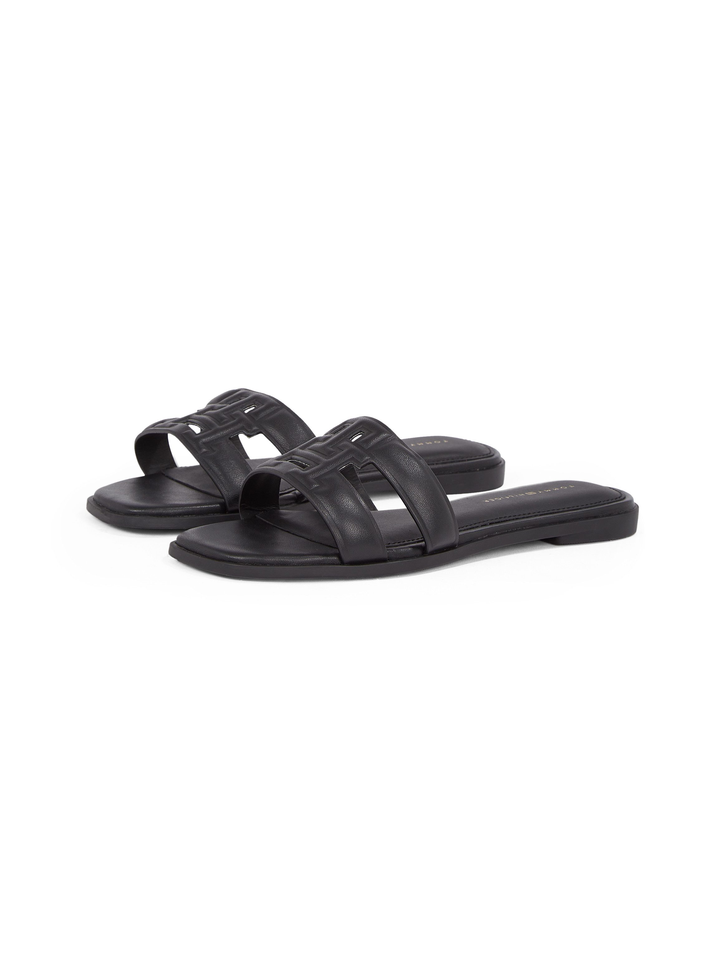 Tommy Hilfiger Slippers TH LOGO STRAP MULE , comfortabele schoen, zomerschoen, flats met th-logo