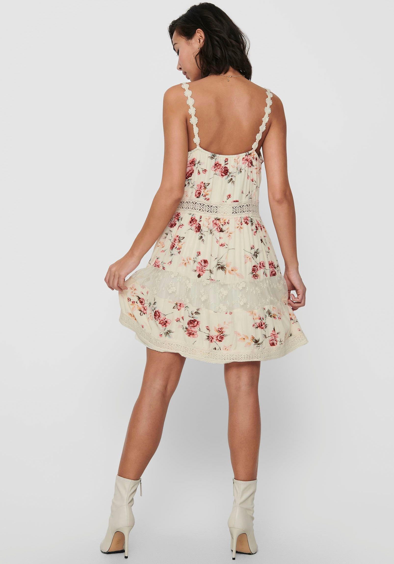 Only Jurk in overgooiermodel ONLKARMEN ANNE LIFE S/L DRESS WVN NOOS