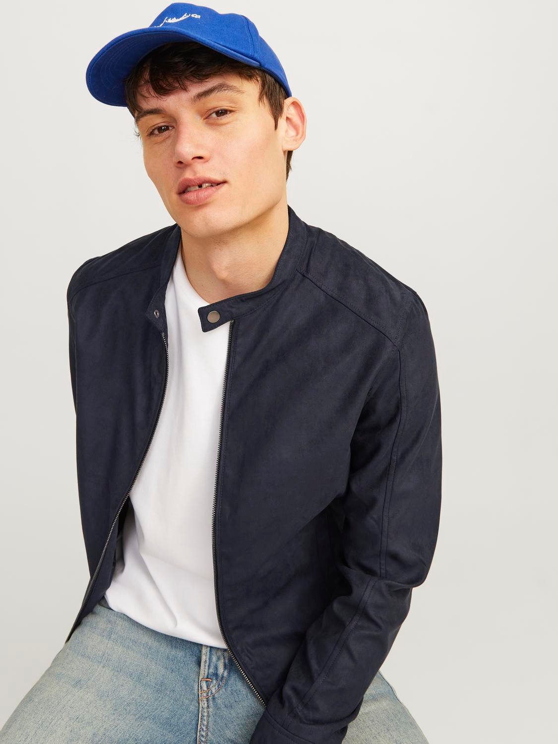 Jack & Jones Imitatieleren jack JJEDYLAN CLEAN JACKET NOOS