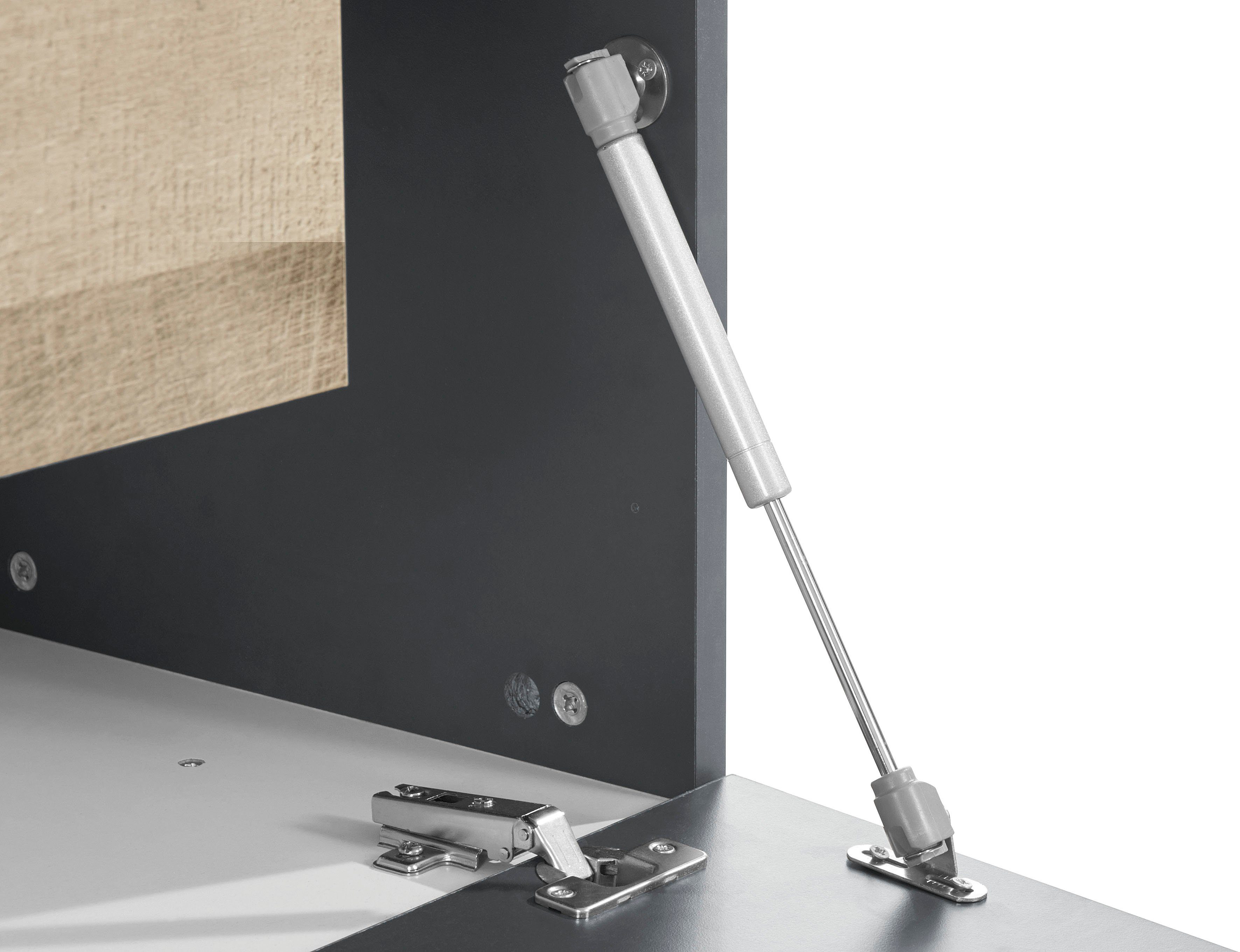 INOSIGN Tv-meubel Coro, lowboard, TV-commode, TV-meubelen, TV-bank met 3 kleppen waarvan 2 met push-to-open functie, breedte 200 cm