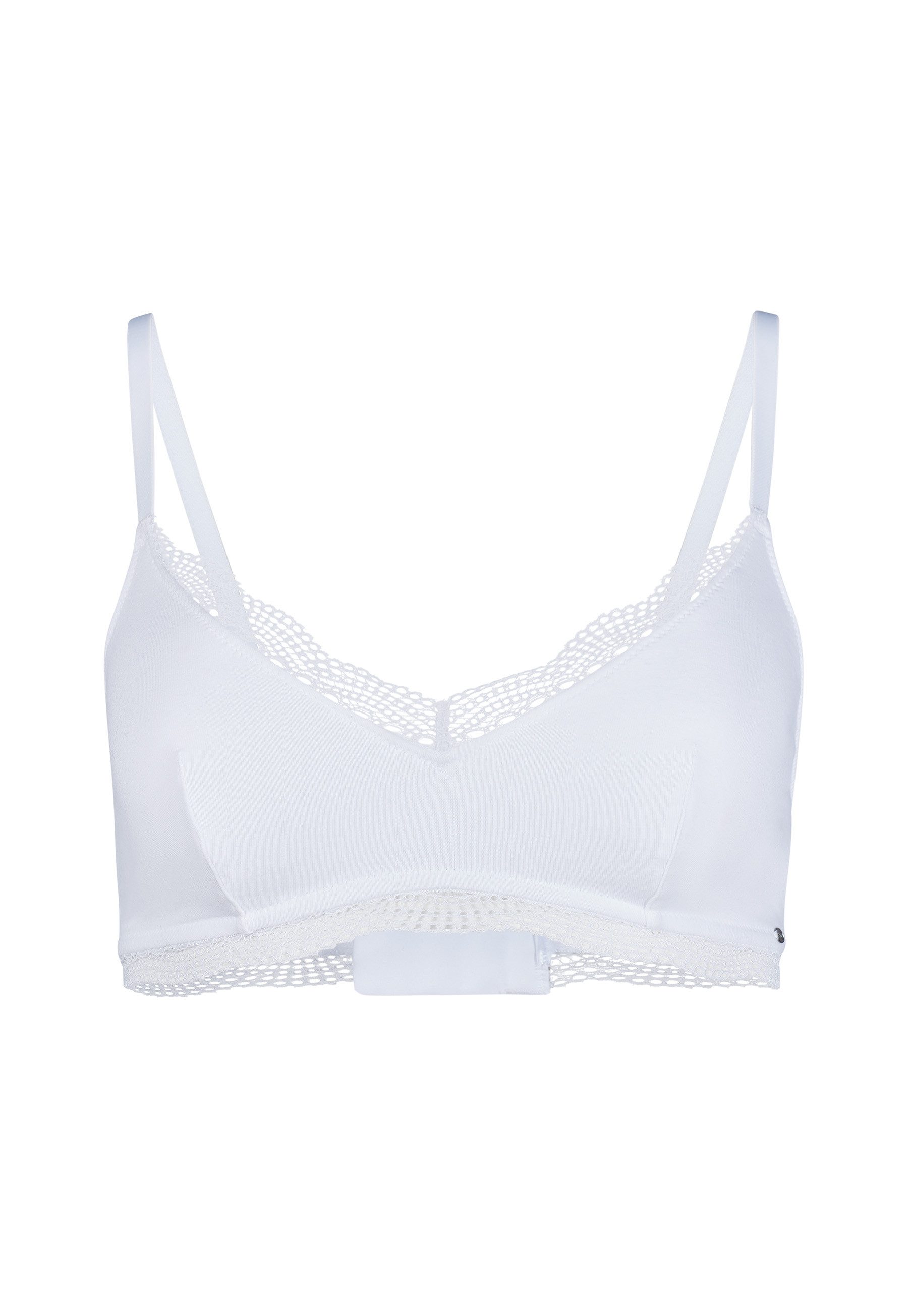 Skiny® Soft-bh Classicotton V-hals met transparante kant