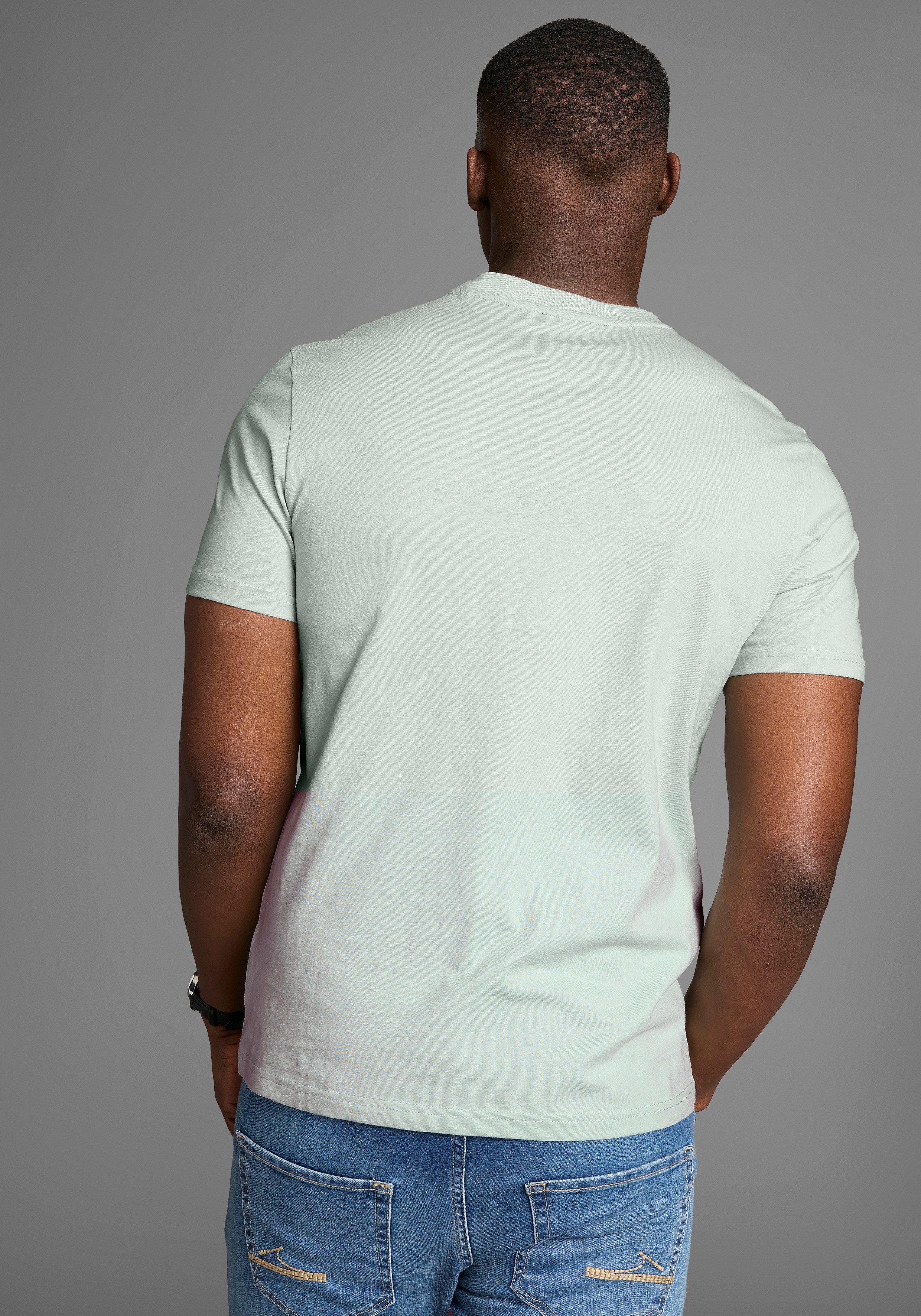 DELMAO T-shirt met subtiele logo-opdruk in club-design