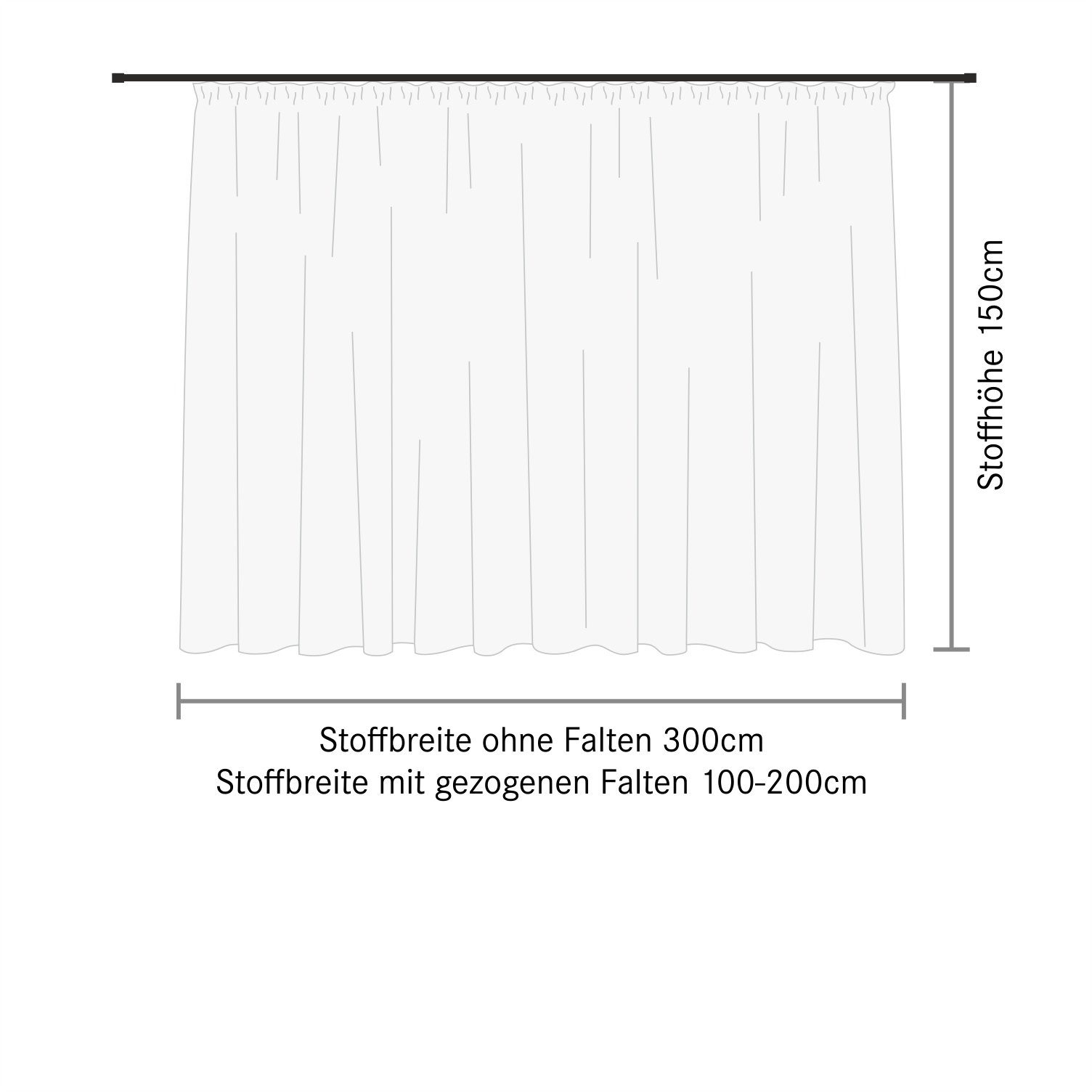 Gerster Gordijn Alina Onderhoudsvriendelijke geweven stof met mat effect (1 stuk)