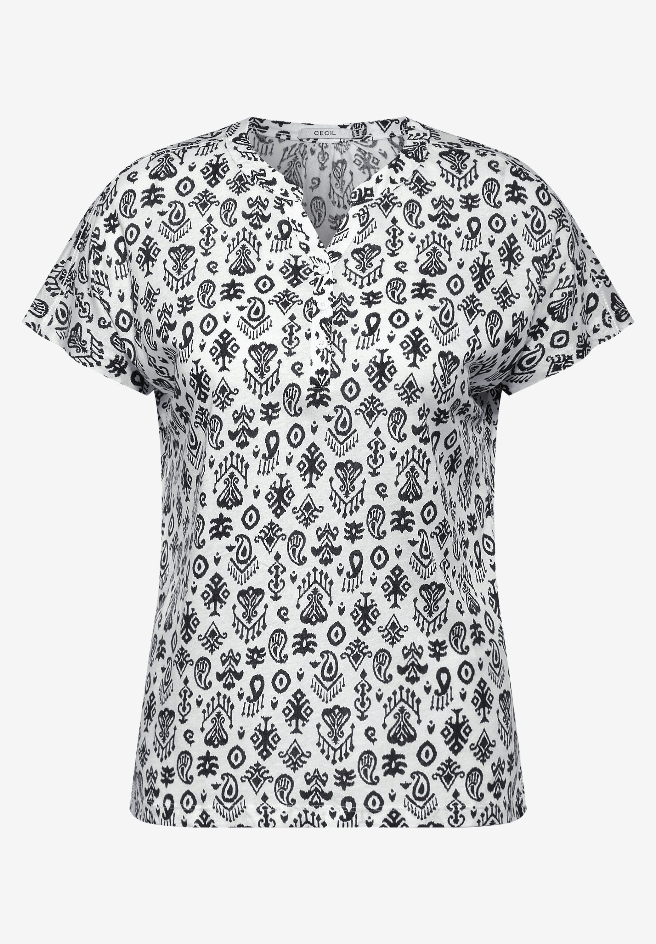 Cecil T-shirt met ornamentprint