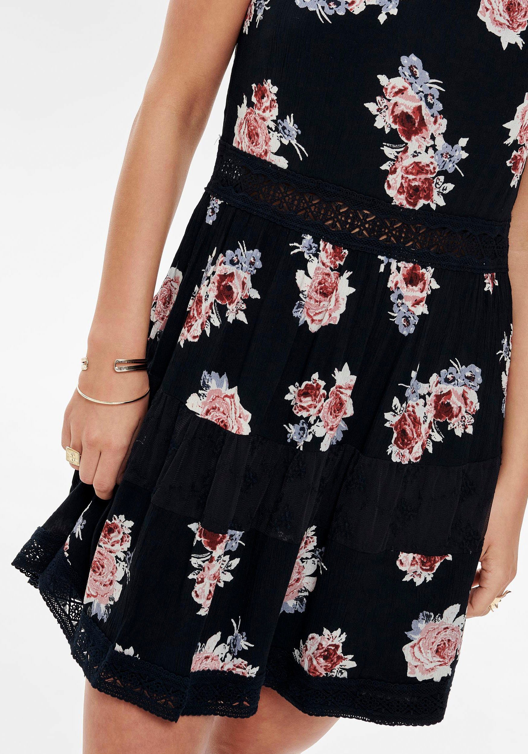 Only Jurk in overgooiermodel ONLKARMEN ANNE LIFE S/L DRESS WVN NOOS