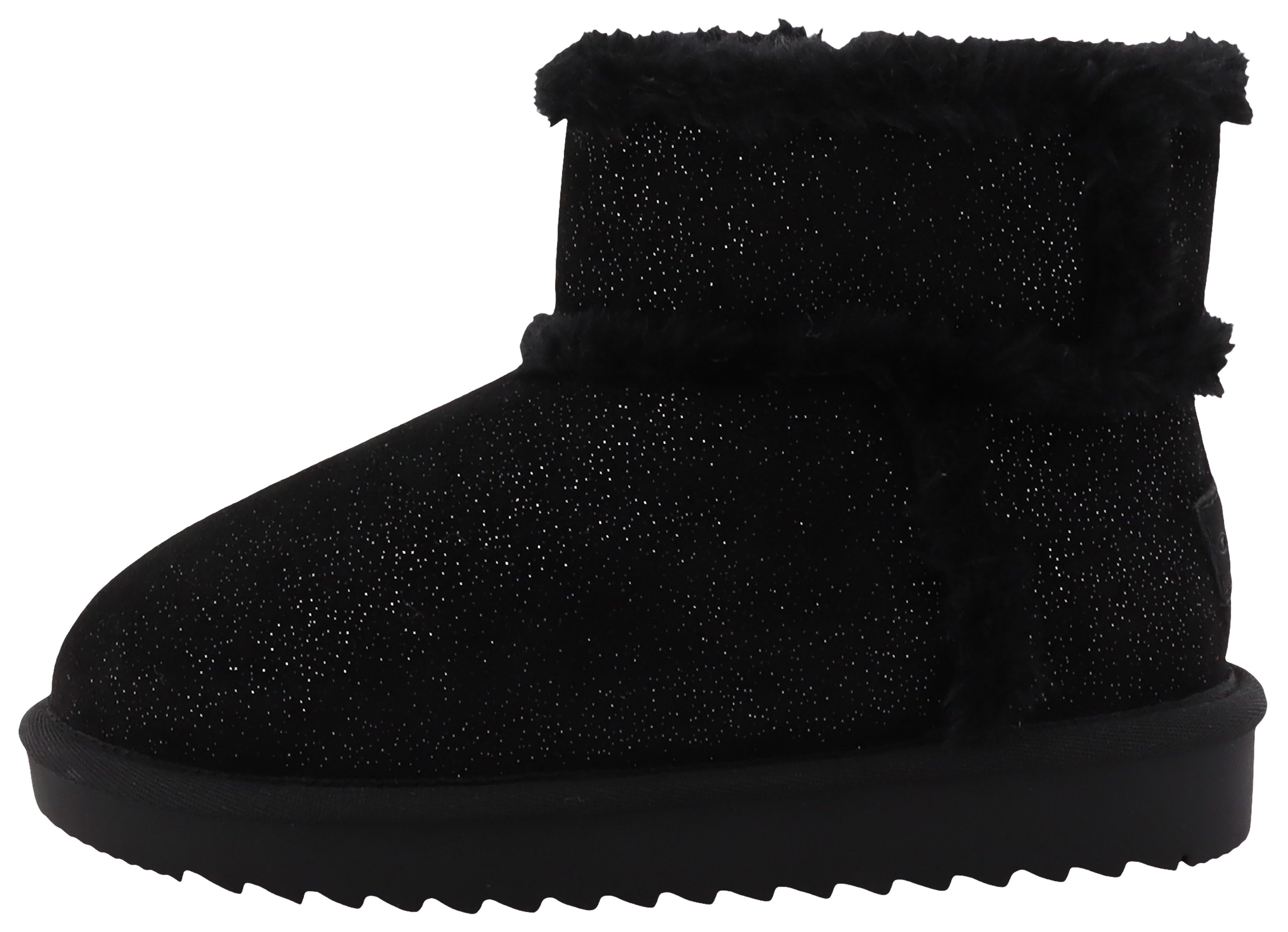 Tom Tailor Winterlaarzen , plateau, instappers met elegante glitterprint