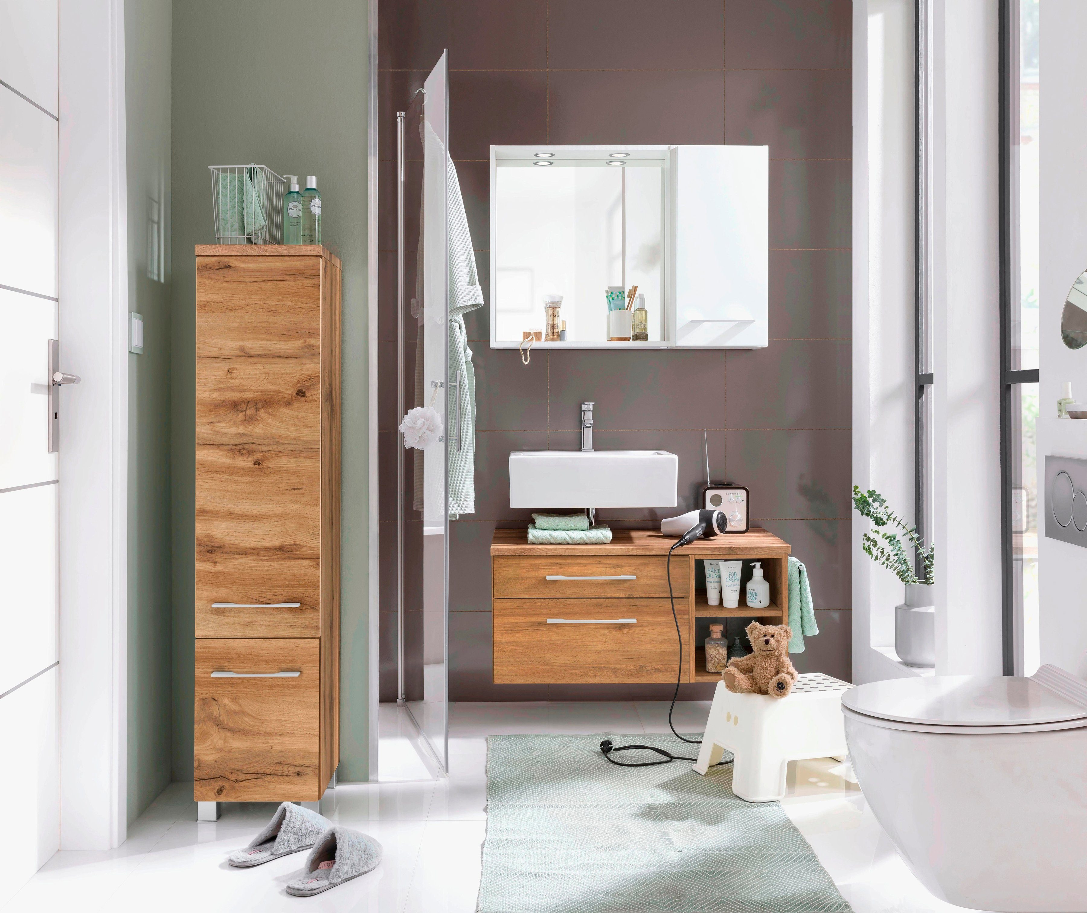 welltime Wastafelonderkast Davos Breedte 90-130 cm