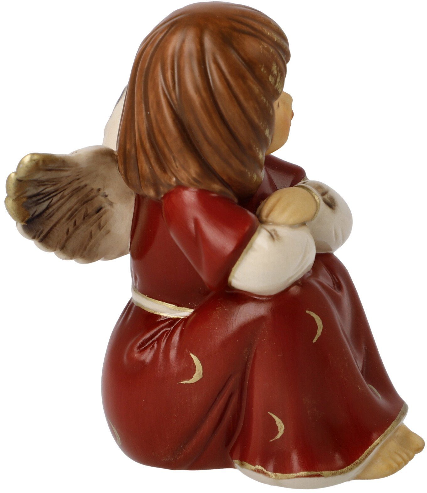 Goebel Engelfiguur Hemelboodschappers, kerstversiering rood