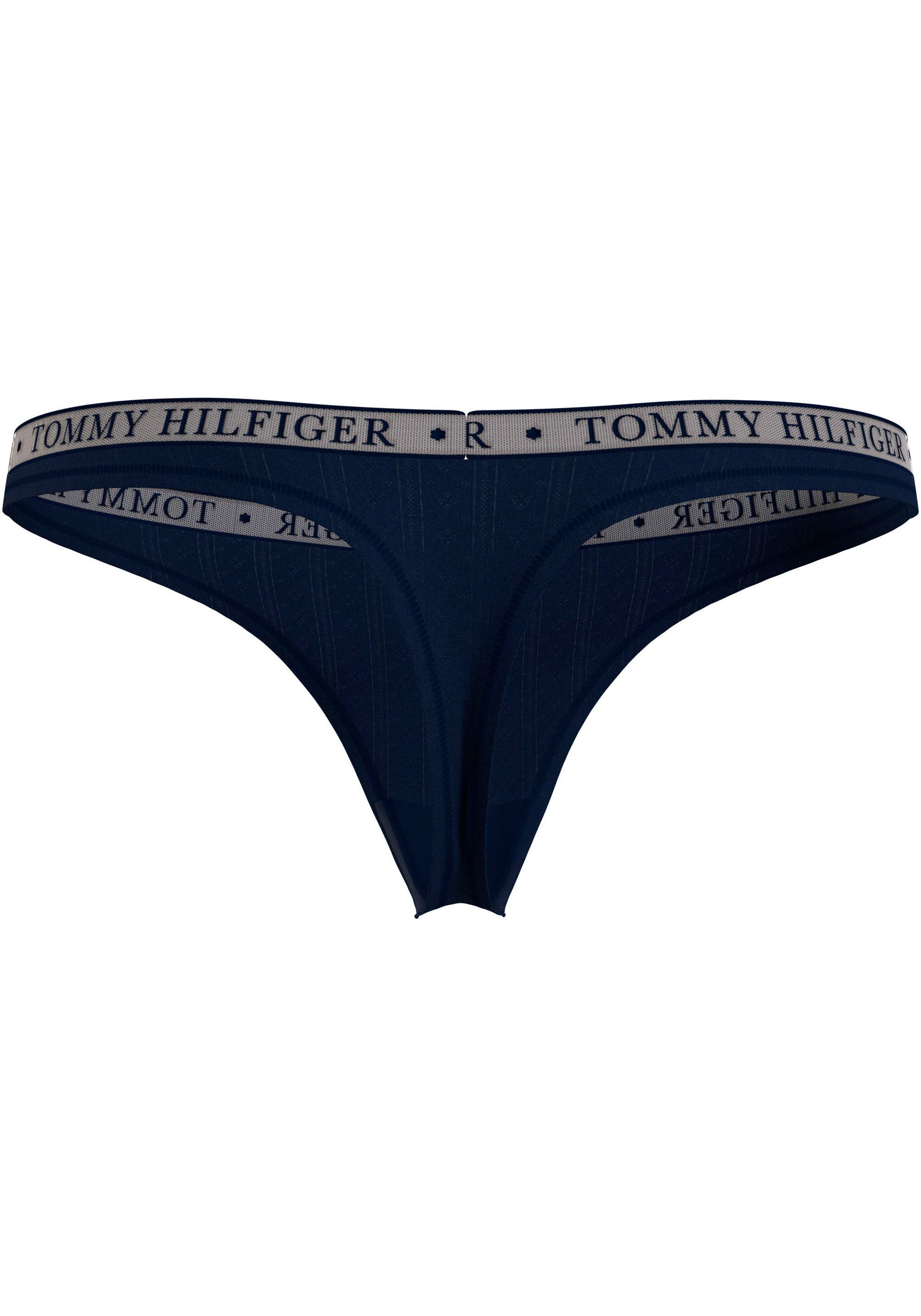 Tommy Hilfiger Underwear Slip 3P THONG subtiel gemusterd, logo-inscriptie (3 stuks)