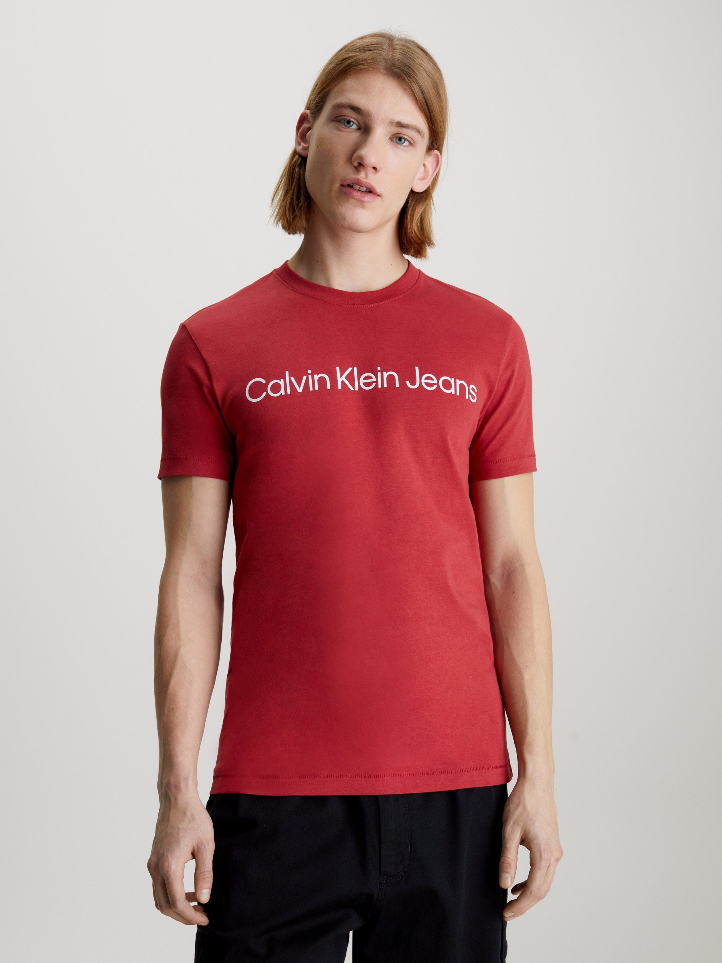 Calvin Klein T-shirt INSTITUTIONAL LOGO met logo-opschrift