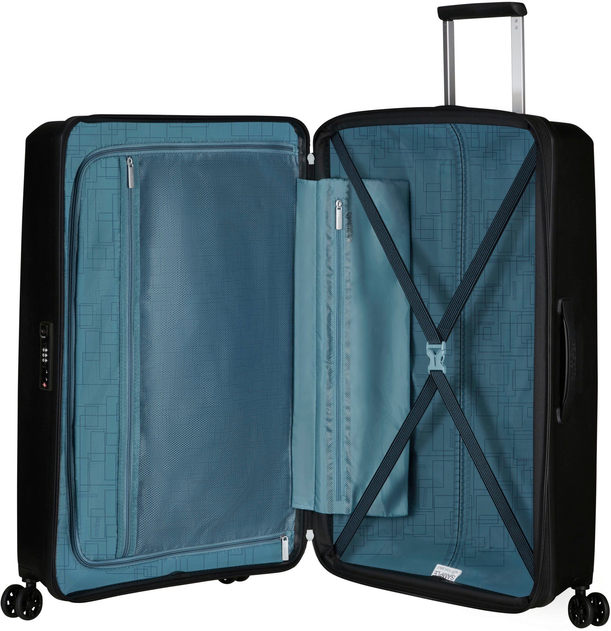 American Tourister Hardshell-trolley AEROSTEP 77 cm met volumevergroting Reiskoffer harde koffer voor vliegreizen TSA-cijferslot