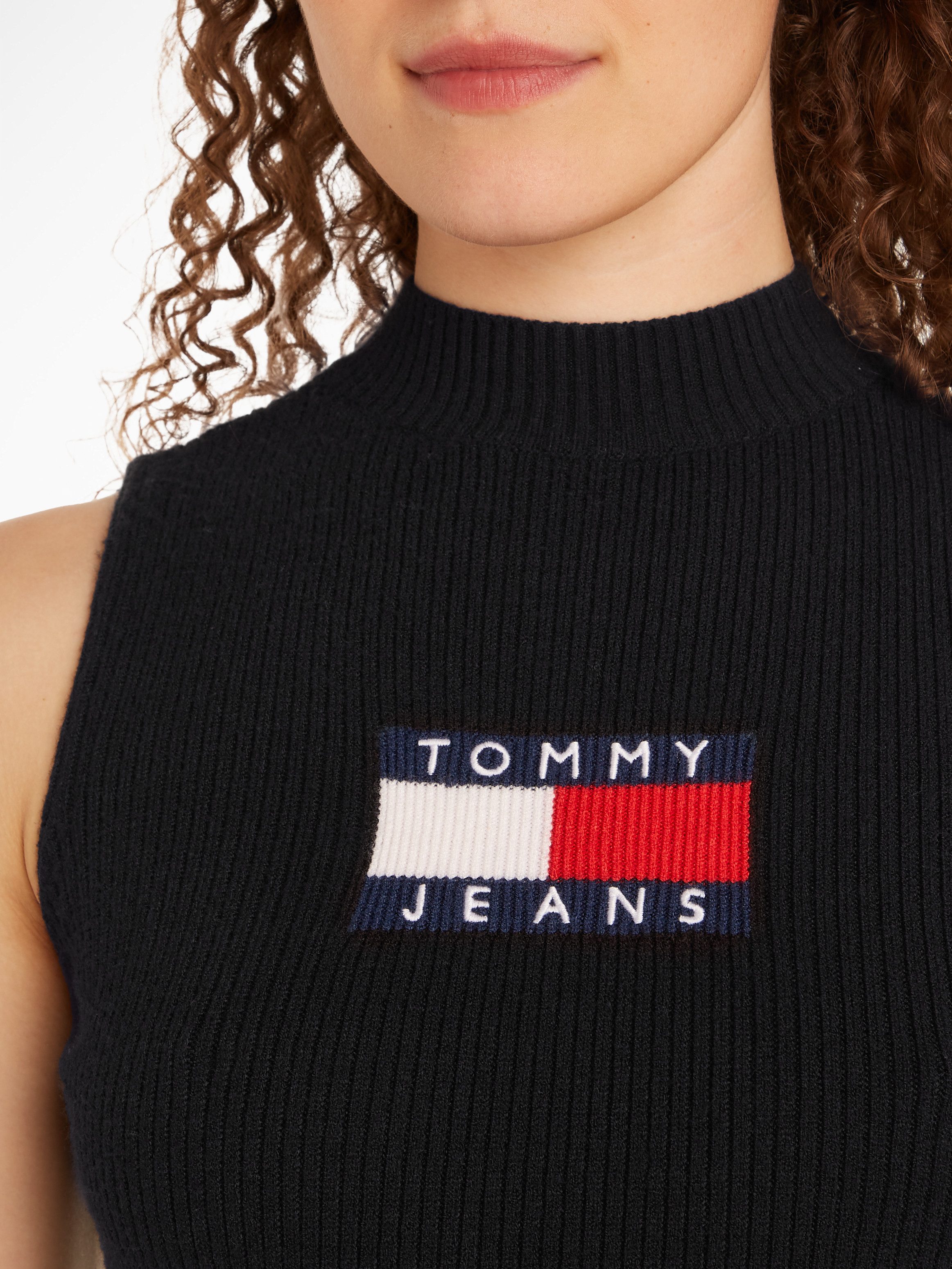 TOMMY JEANS Sweatjurk TJW CENTER FLAG SWEATER DRESS