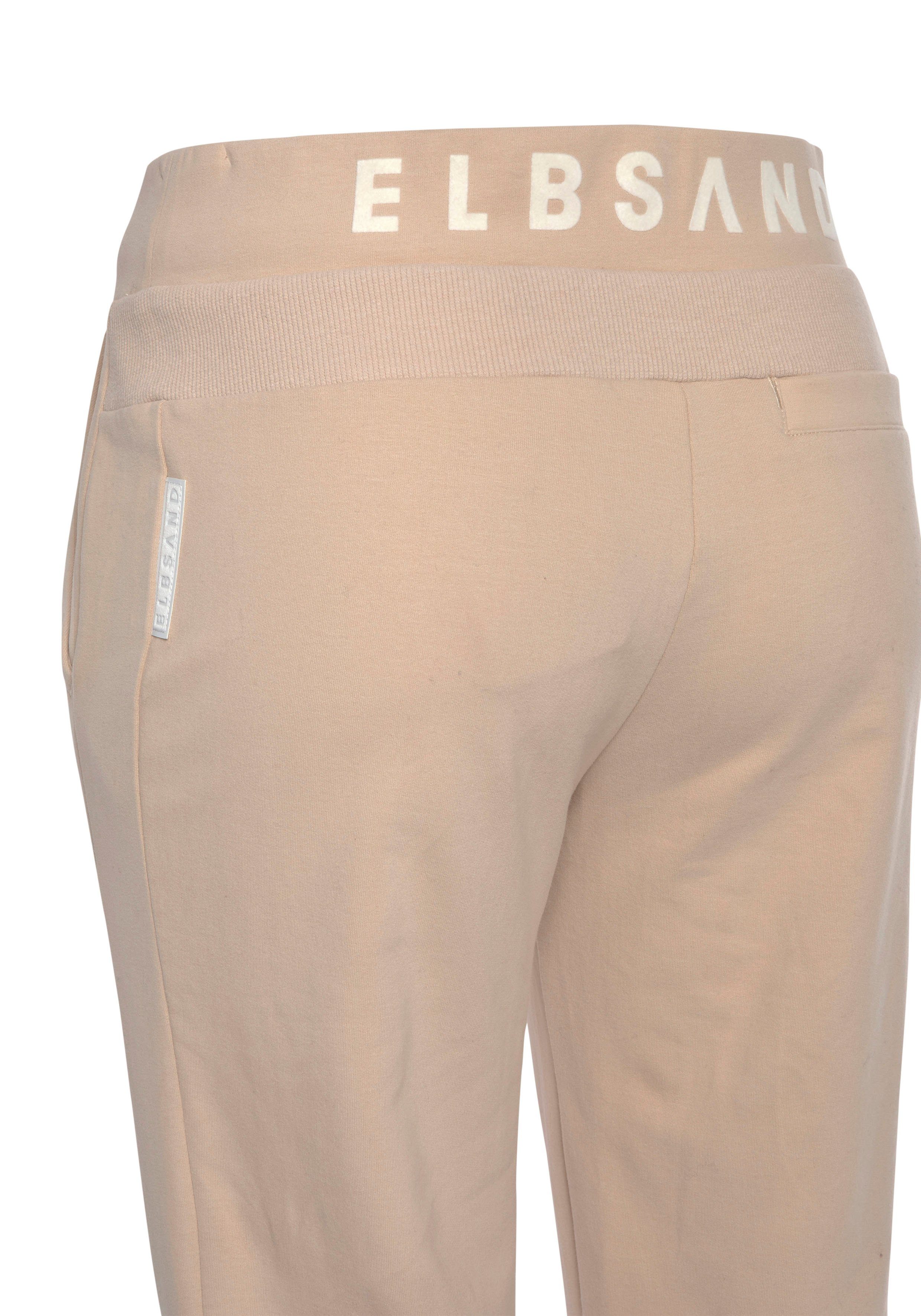 Elbsand Sweatbroek Brinja met zakken en brede trekkoorden, joggingbroek, casual pasvorm