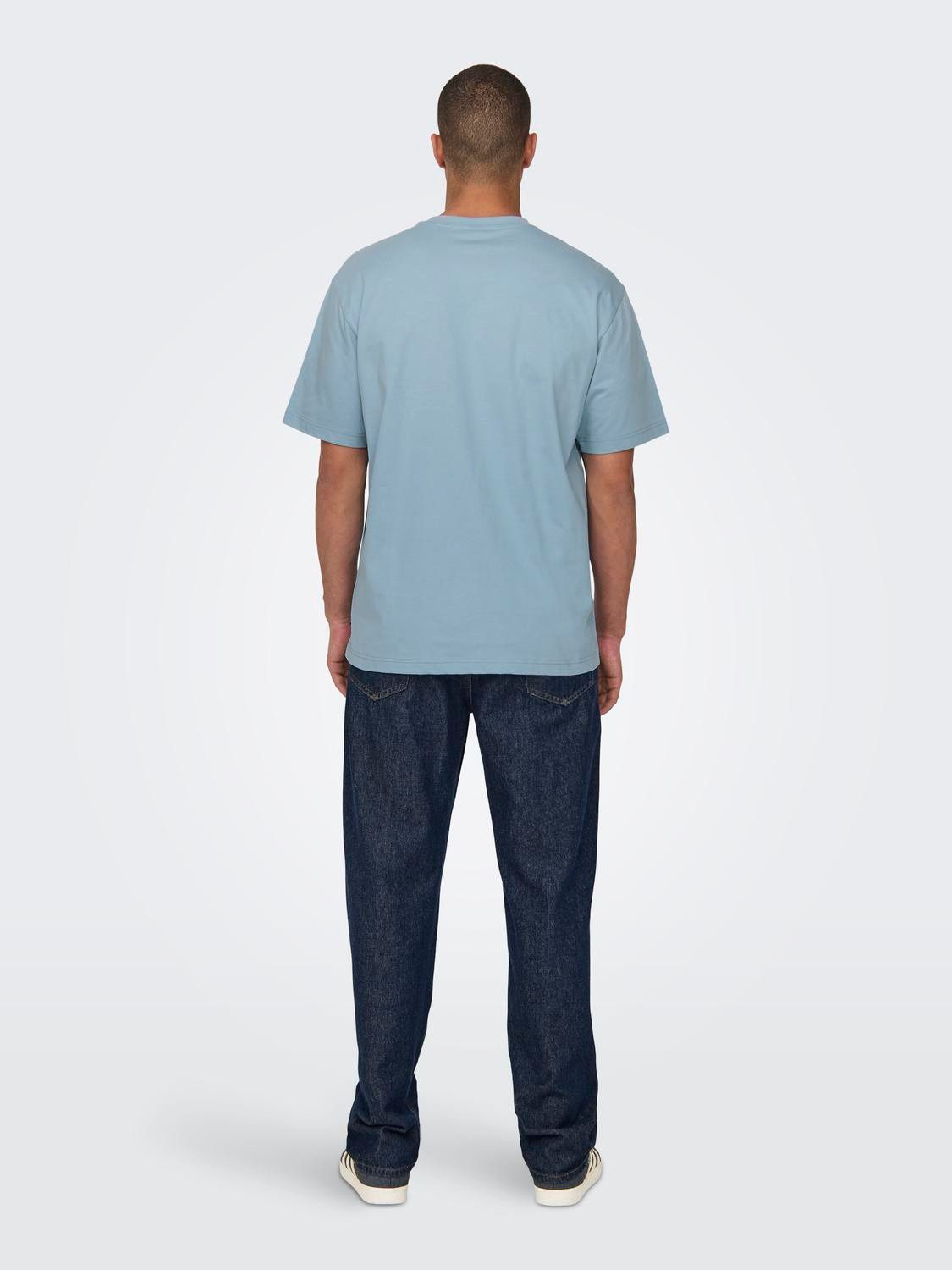 ONLY & SONS Shirt met ronde hals ONSFRED RLX SS TEE