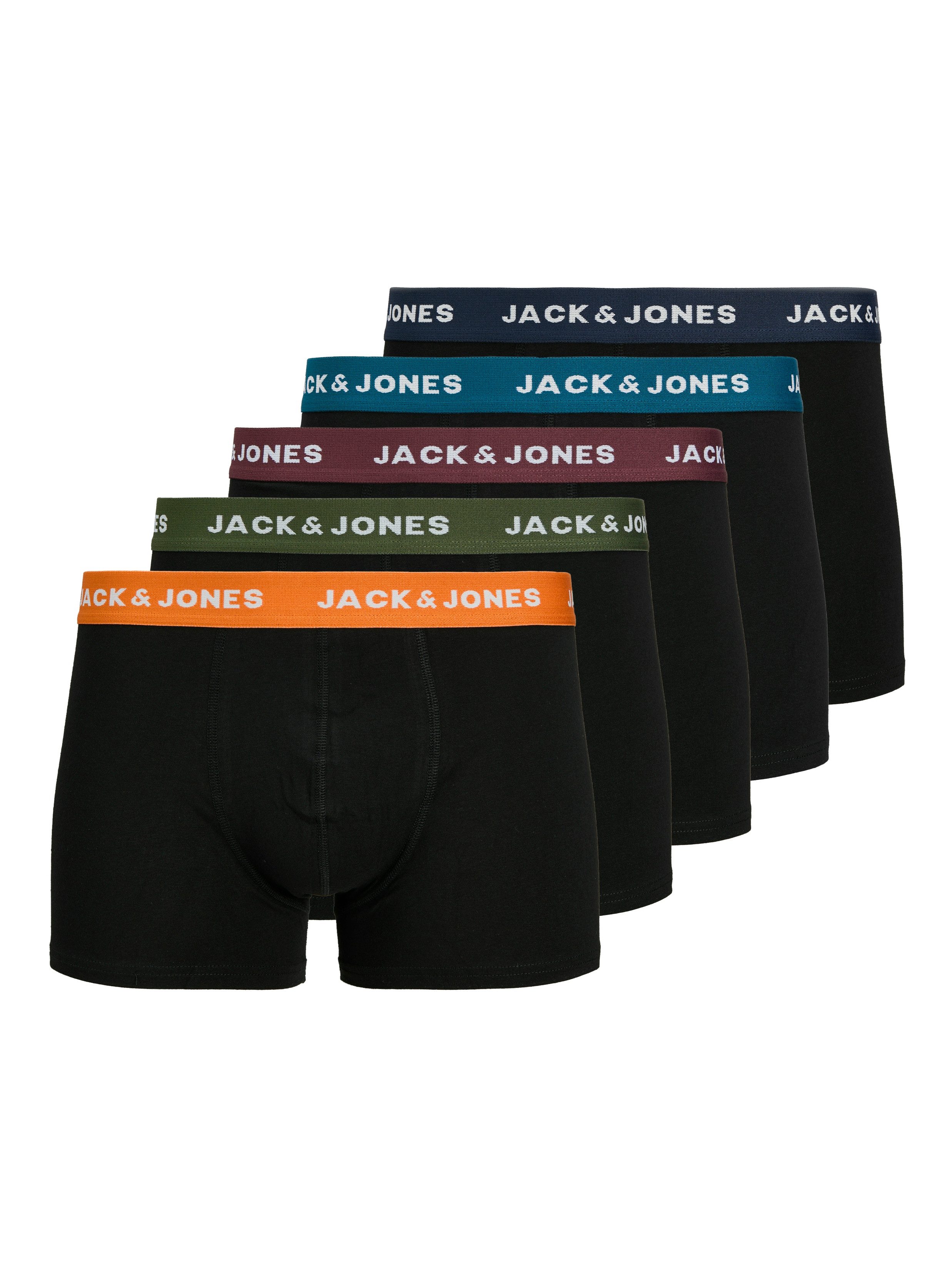 Jack & Jones Trunk JACOLIVER SOLID TRUNKS 5 PACK (set 5 stuks)