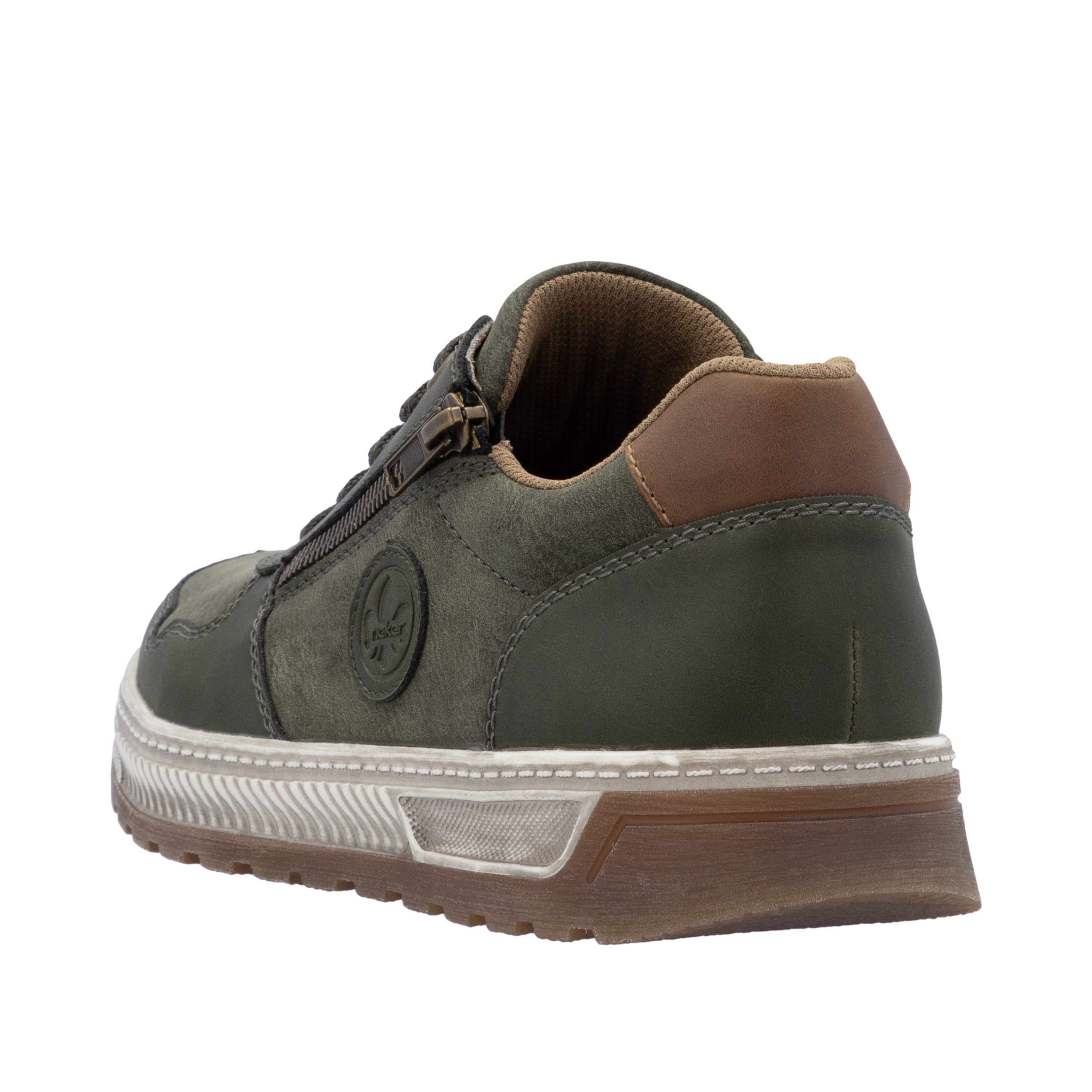 Rieker Sneakers Vrijetijdsschoen, halfschoen, veterschoen met contrastafwerking