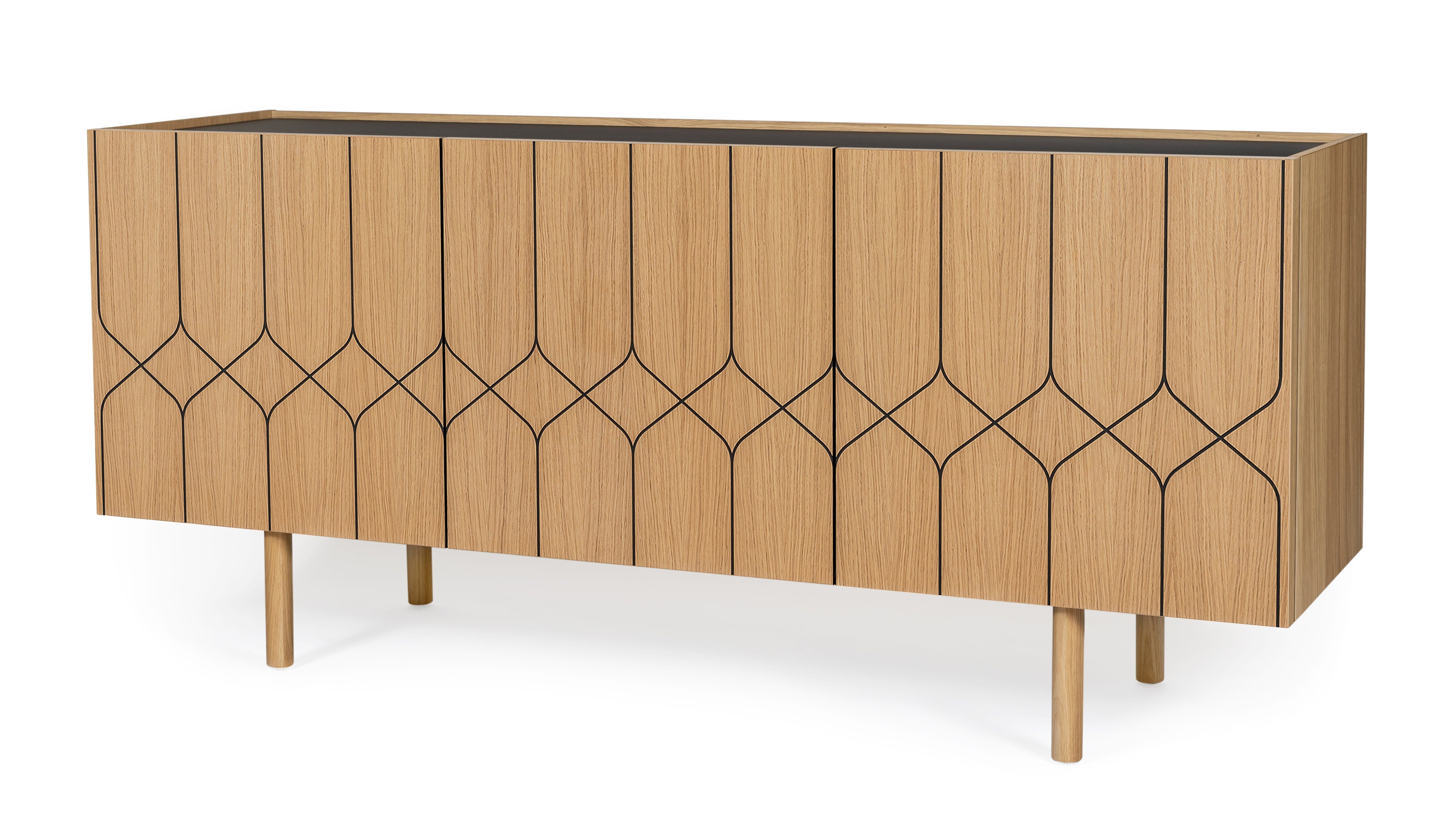 Woodman Kast Houtfineer van eiken, Scandinavisch design