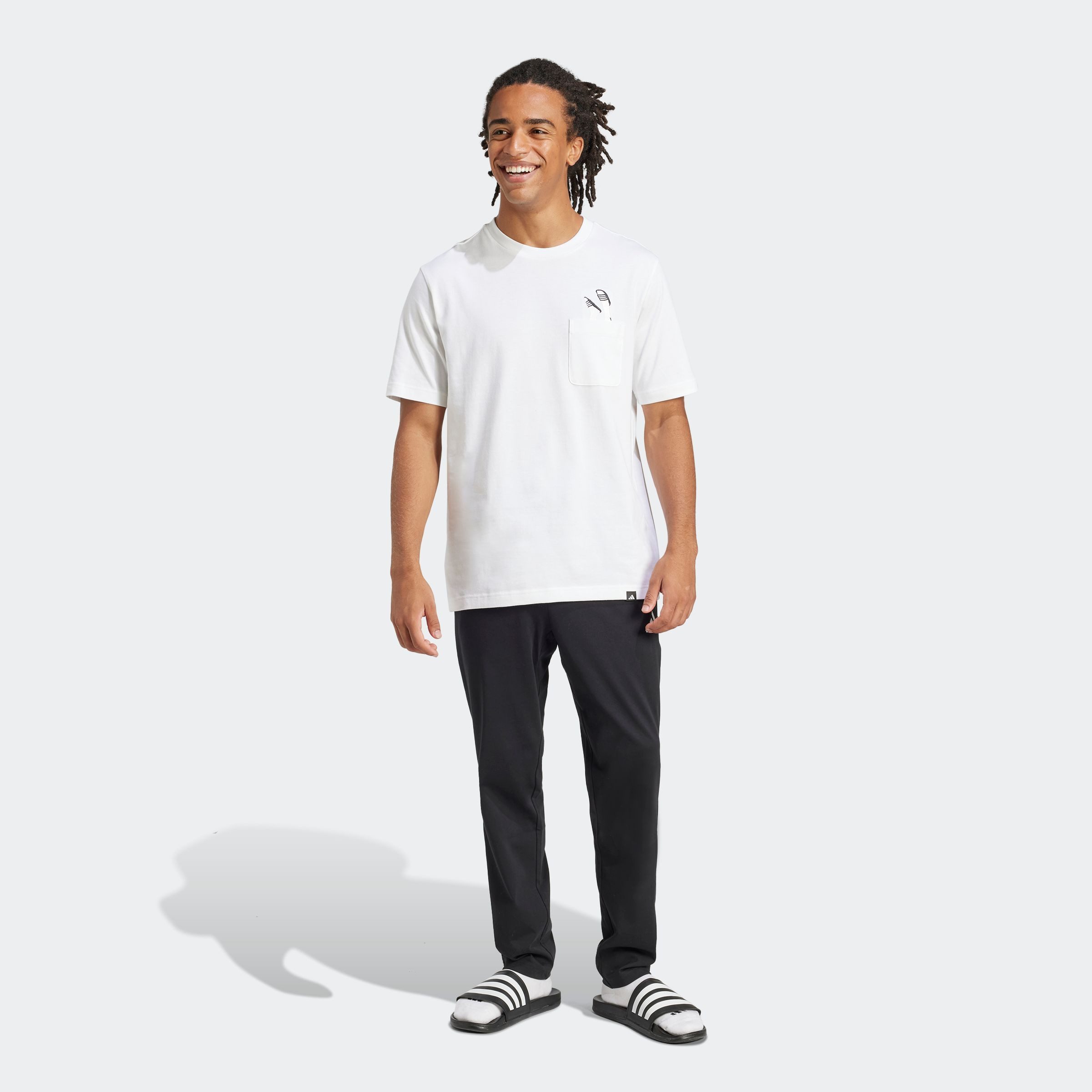 adidas Sportswear T-shirt M L SLIDE PKT T