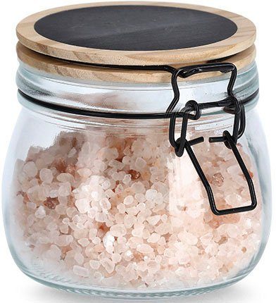 Zeller Present Glazen voorraadpot Klemvergrendeling, 500ml, 1000ml, 1500ml (set, 3-delig)