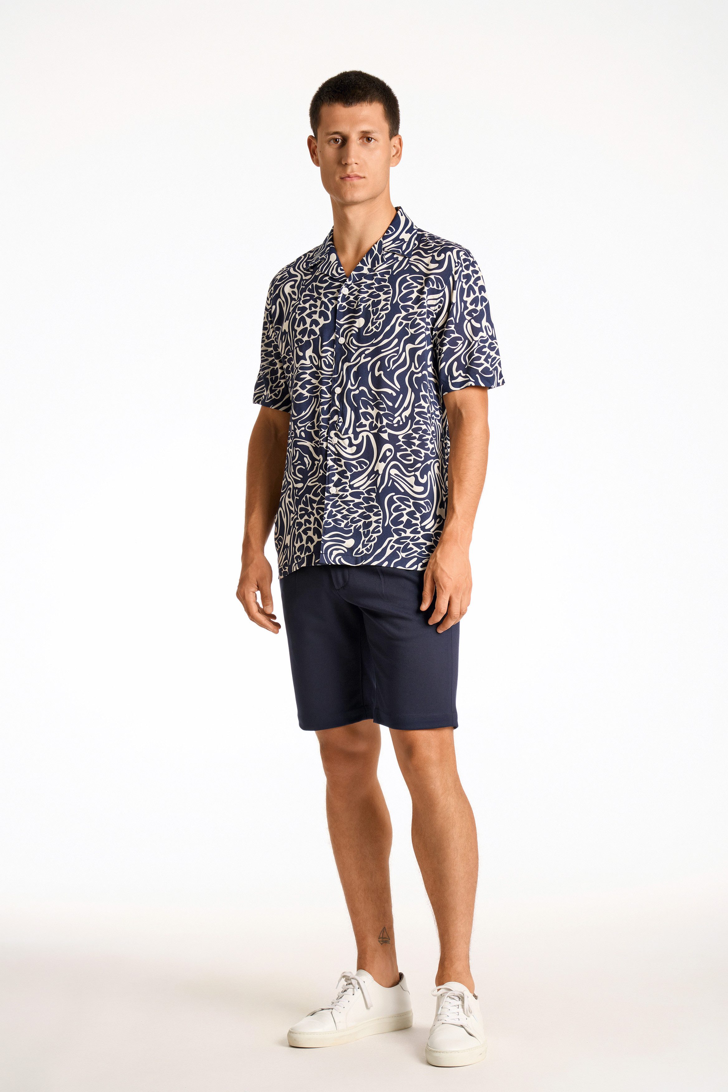 LINDBERGH Shirt met print met patroon en van 100% viscose