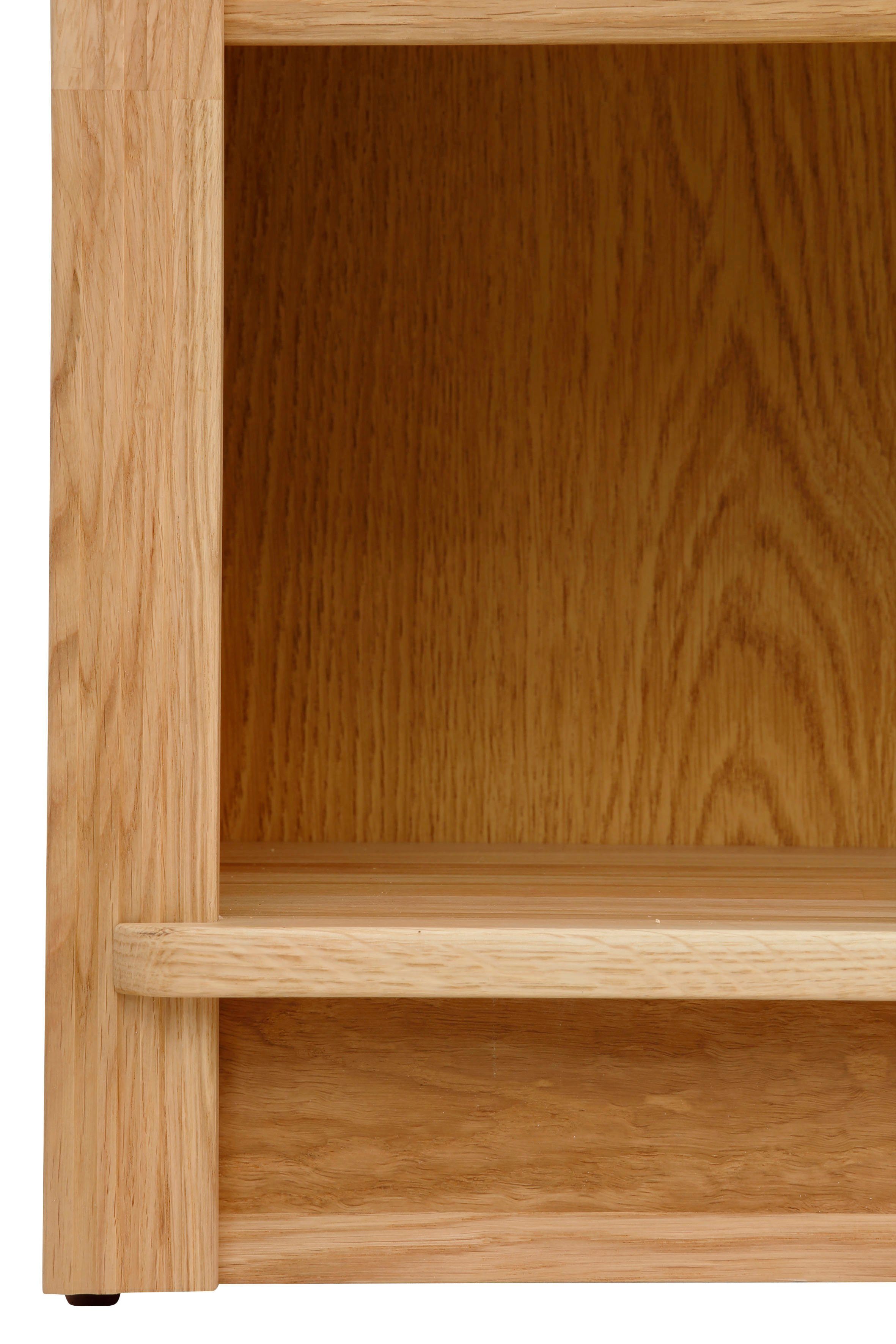 Home affaire Boekenkast Soeren van massief grenen, hoogte 220 cm, met 2 houten deuren, veel bergruimte