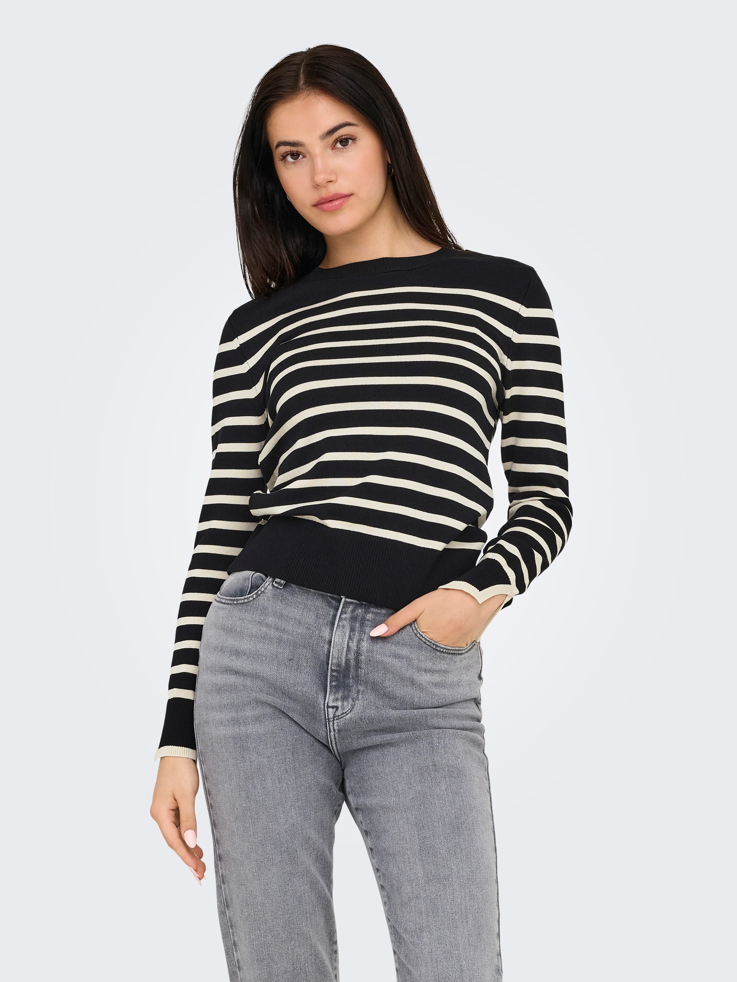 Only Trui met ronde hals ONLKALANA LS O-NECK KNT NCA