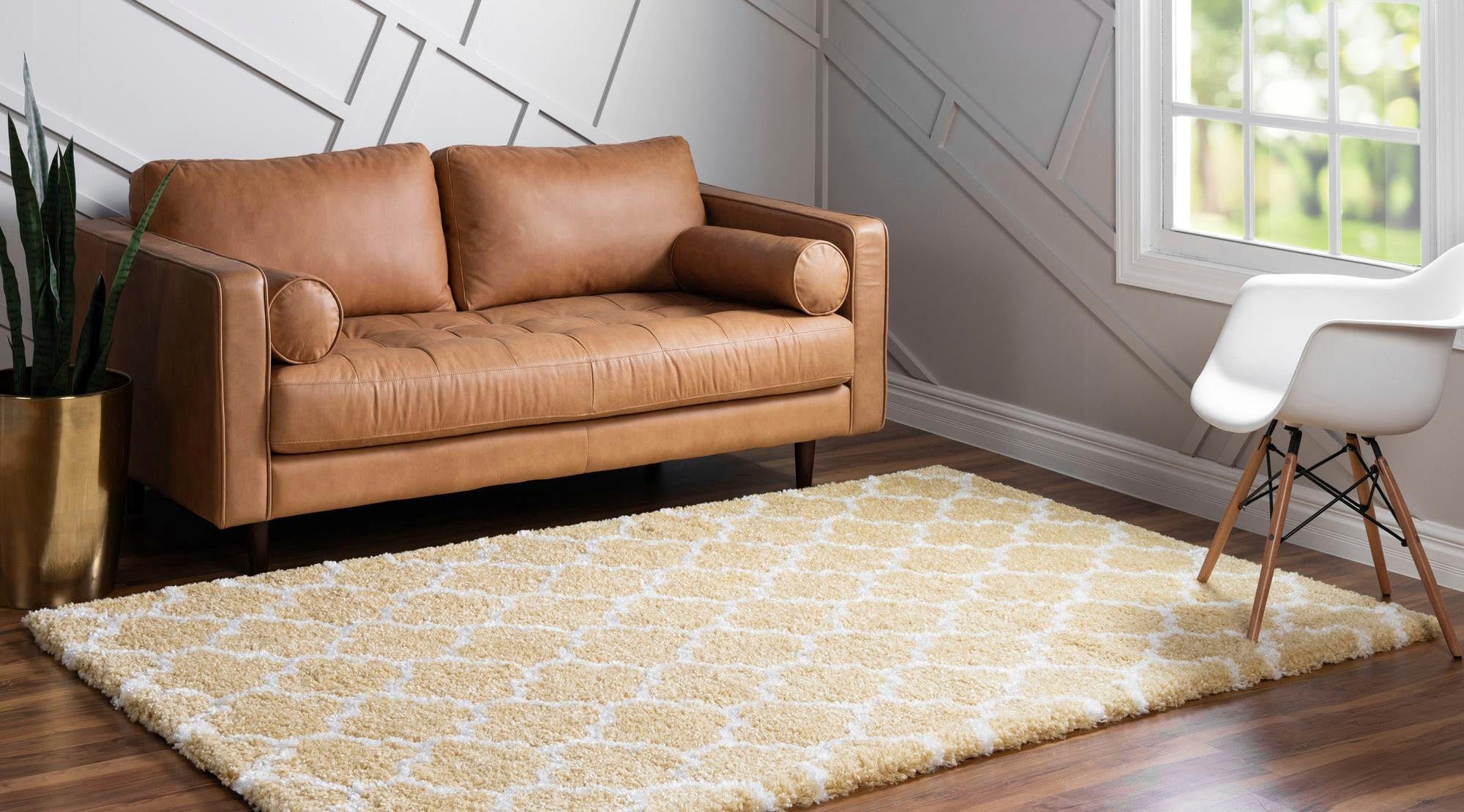 Myflair Möbel & Accessoires Hoogpolig vloerkleed Temara shag voorraadopruiming geweven, zacht & behaaglijk, ideaal in de woonkamer & slaapkamer