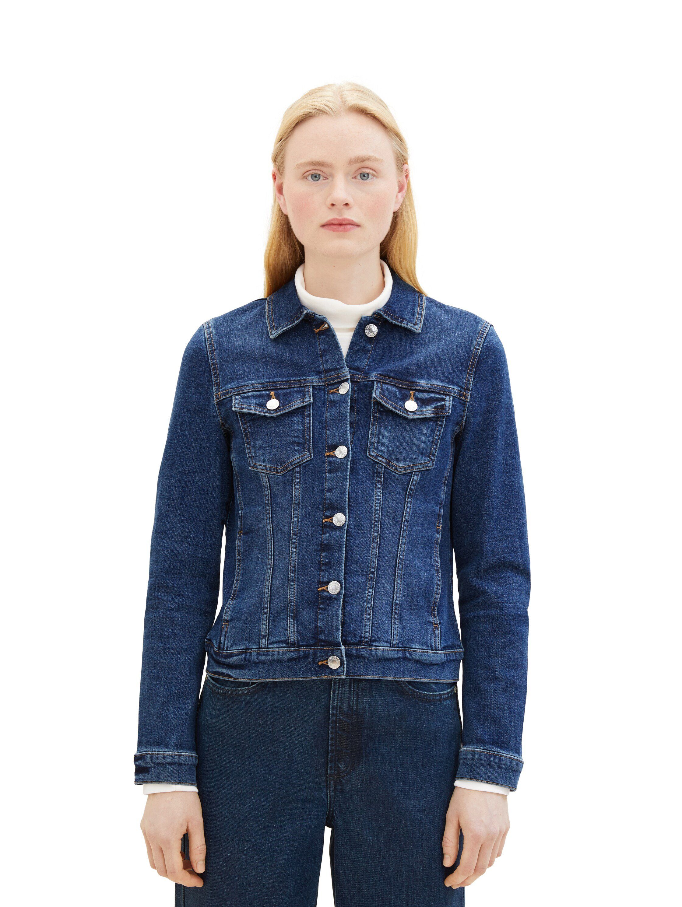 Tom Tailor Denim Jeansjack in klassieke look en met stretch