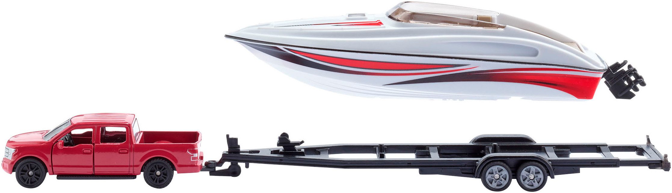Siku Speelgoedauto Ford F150 met motorboot (2568)