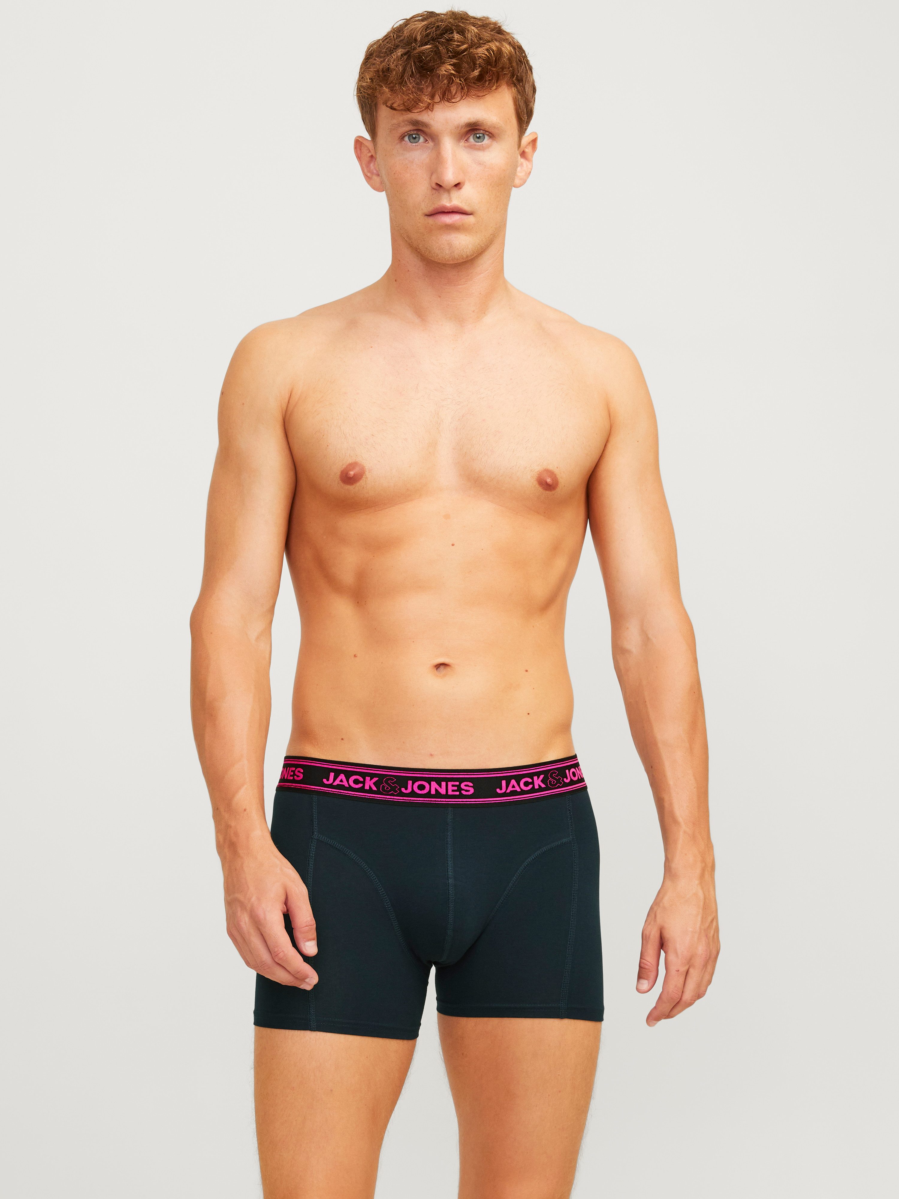 Jack & Jones Trunk JACETHAN SOLID TRUNKS 3 PACK SN (set 3 stuks)