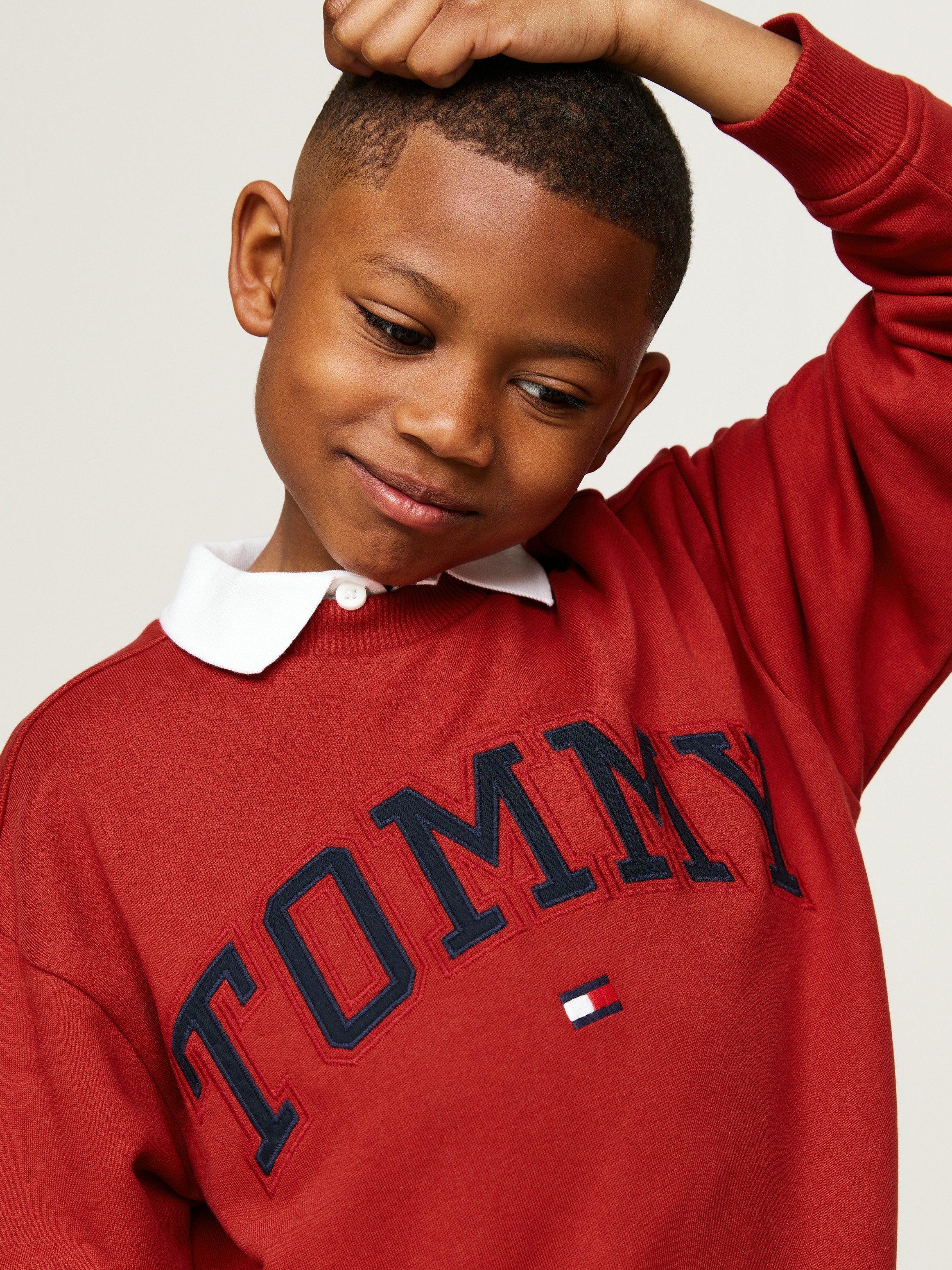 Tommy Hilfiger Sweatshirt VARSITY EMBROIDERY SWEATSHIRT Kinderen tot 16 jaar met logo-opdruk
