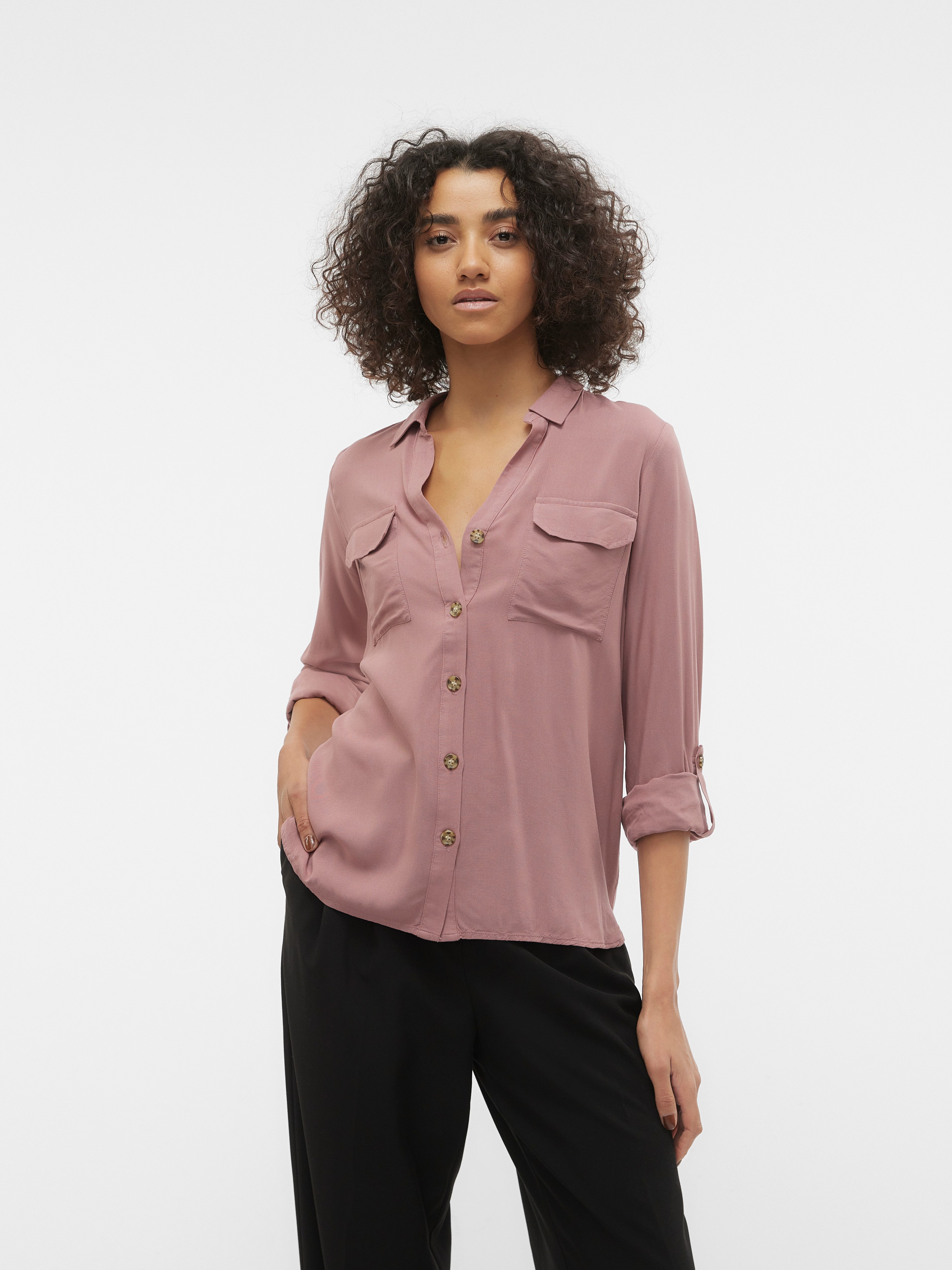 Vero Moda Overhemdblouse VMBUMPY L S SHIRT NEW WVN GA NOOS