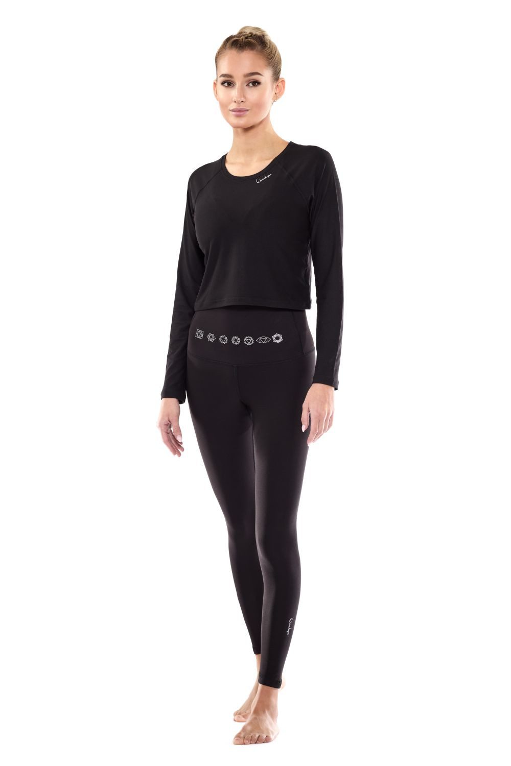 Winshape Legging HWL112C-zilverkleurige 7 chakra's Corrigerend effect door highwaist-band