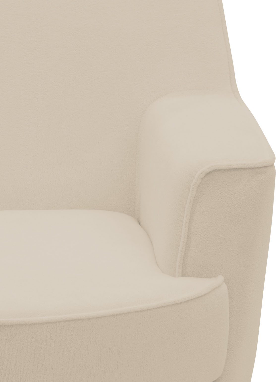 INOSIGN Draaibare fauteuil HETTY, draaistoel met schommelfunctie, leesstoel in cord en microvezel (1 stuk)