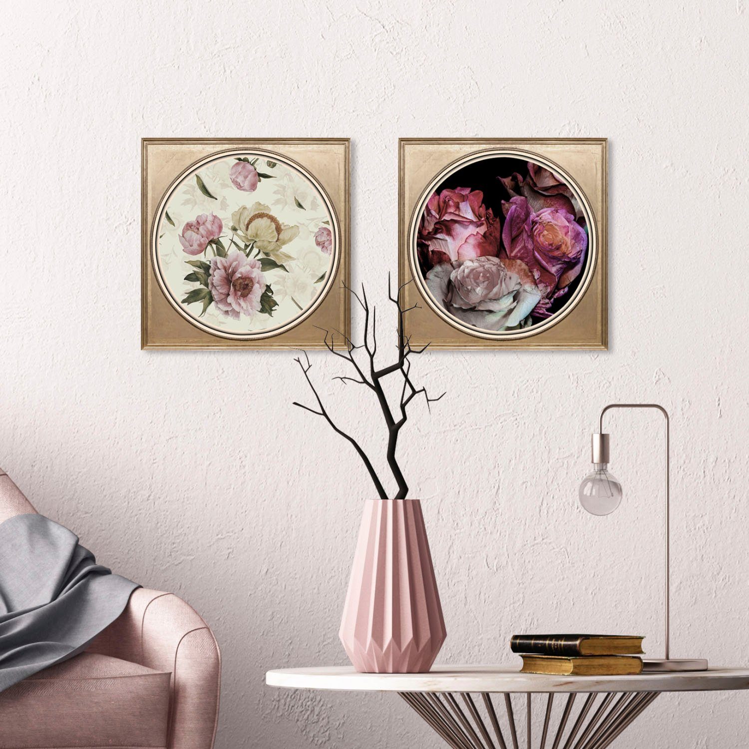 queence Artprint op acrylglas Bloemen Fine Art-print in galeriekwaliteit
