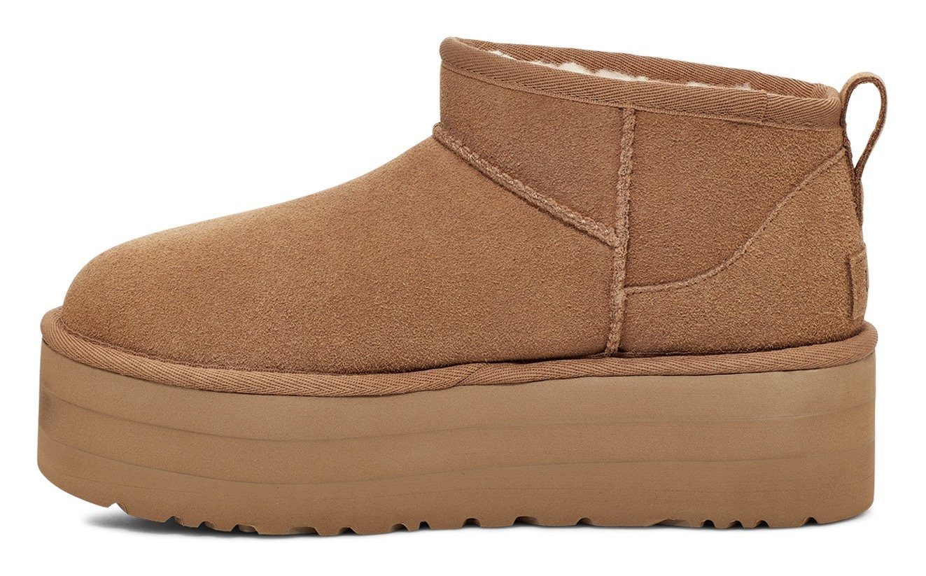 UGG Winterlaarzen Classic Ultra Mini Platform Plateaboots, instaplaarzen met plateausool
