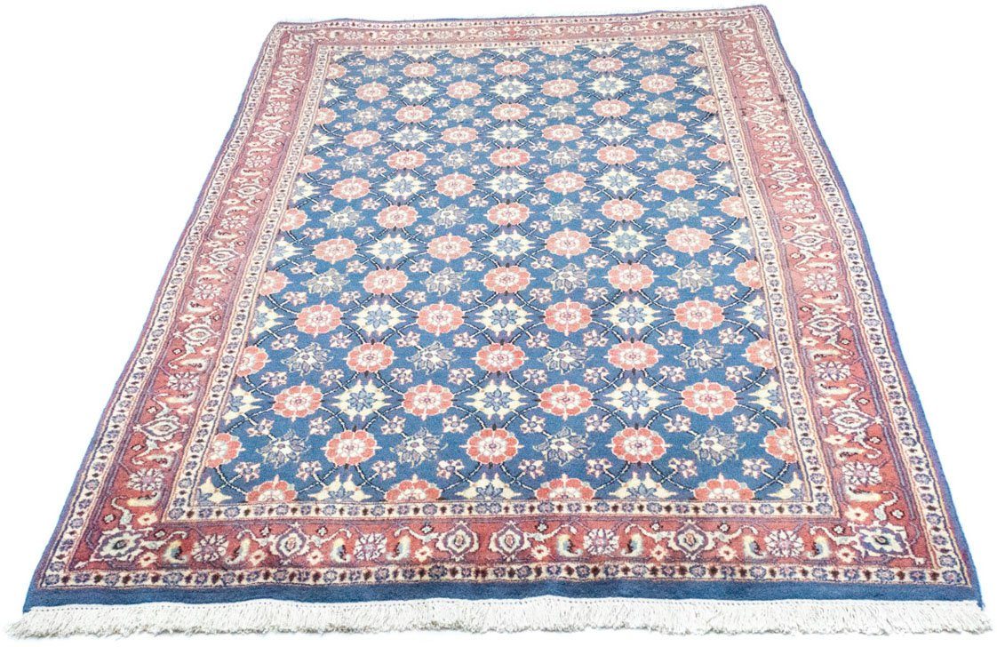morgenland Wollen kleed Sarough sterk gedessineerd Blu 205 x 121 cm Handgeknoopt