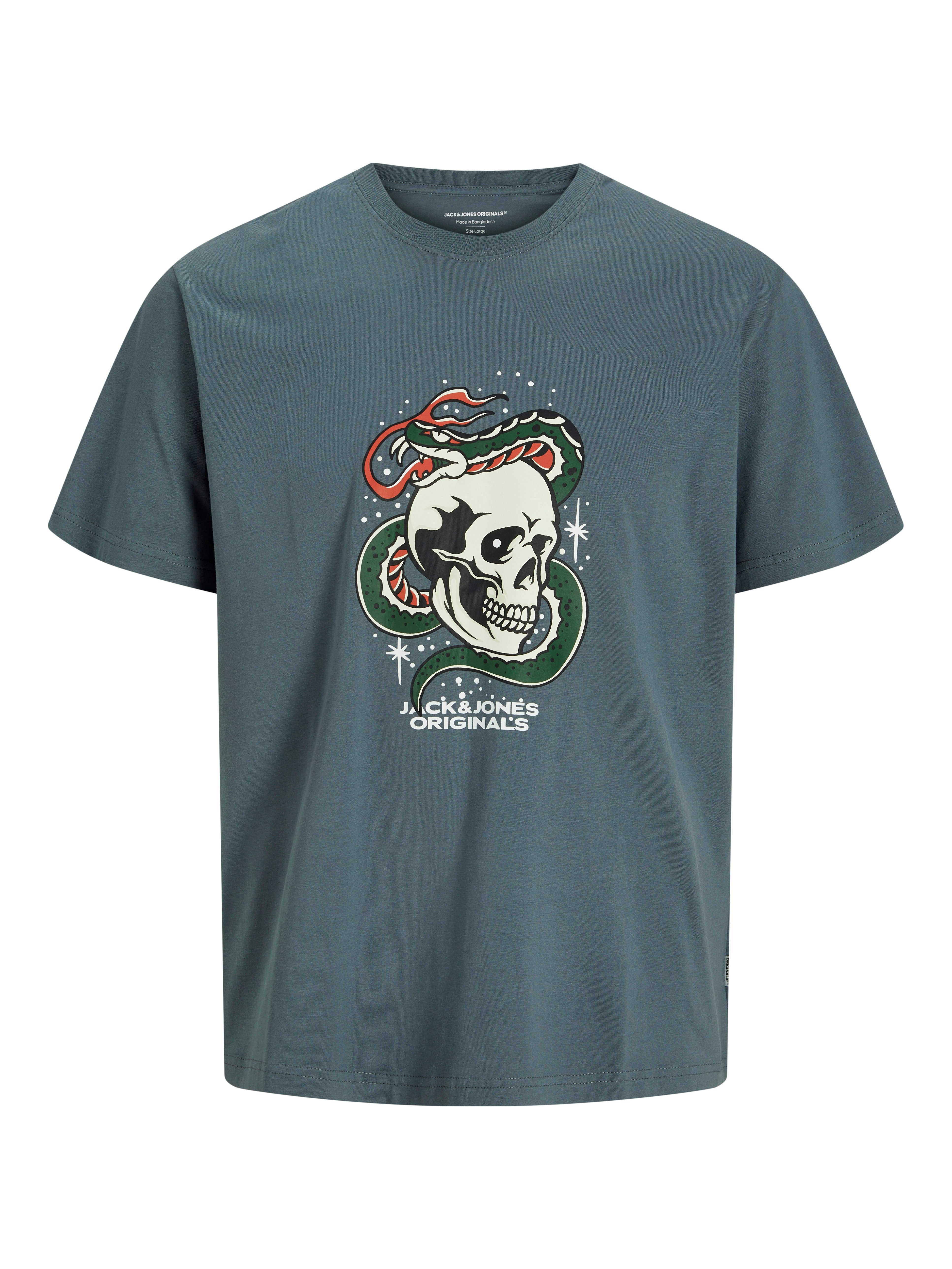 Jack & Jones Junior T-shirt JORANATOMY SKULL TEE SS CREW NECK SN JNR