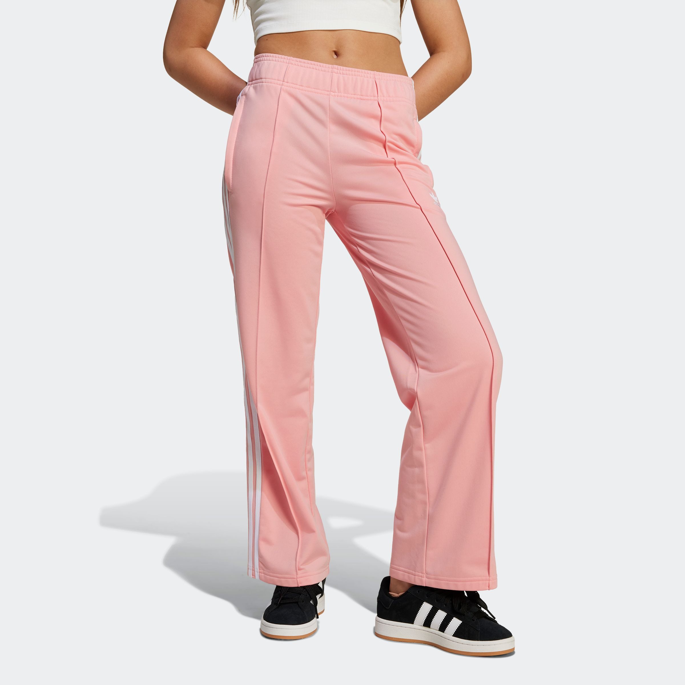 adidas Originals Sportbroek WIDE PANTS (1-delig) meisjes broeken maat 164 roze