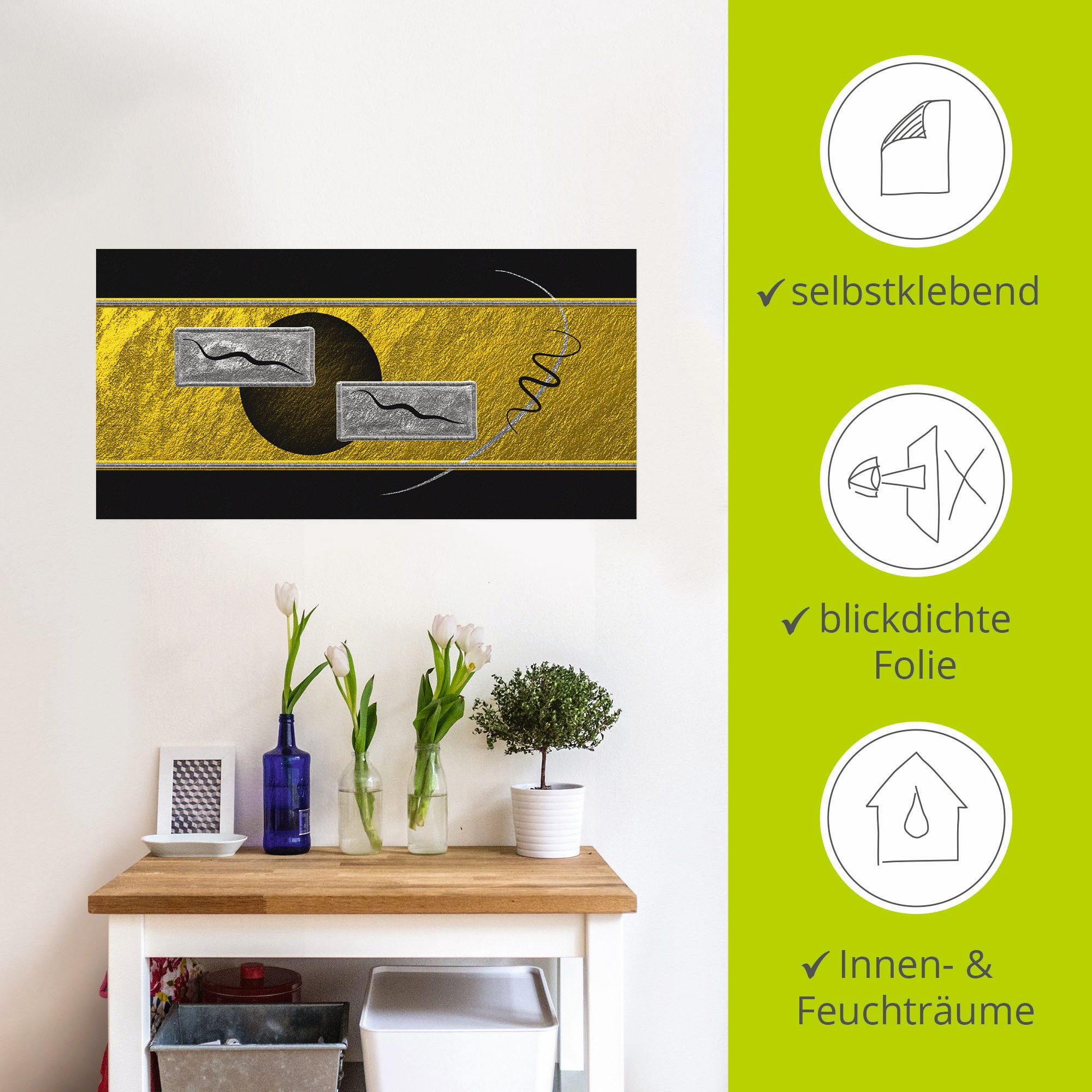 Artland Artprint Abstract III als artprint op linnen, muursticker in verschillende maten