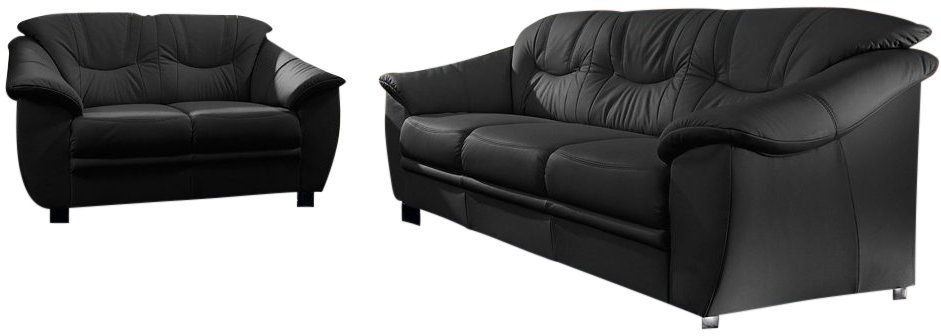 sit&more Zithoek Savona NatuurLEER® (2-delig), bestaand uit elk een 2- en 3-zitsbank
