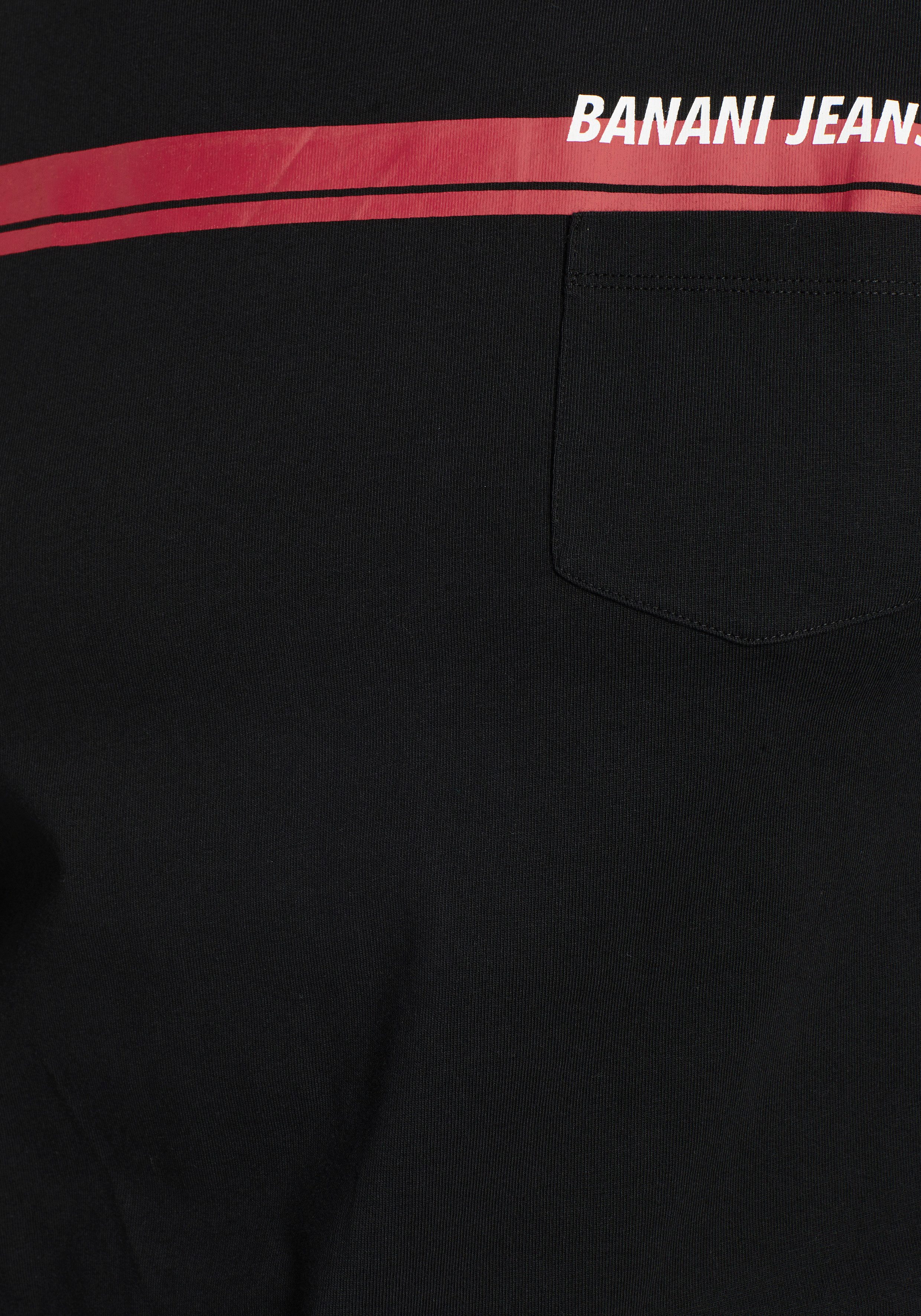 Bruno Banani Shirt met lange mouwen Met borstzak en frontprint