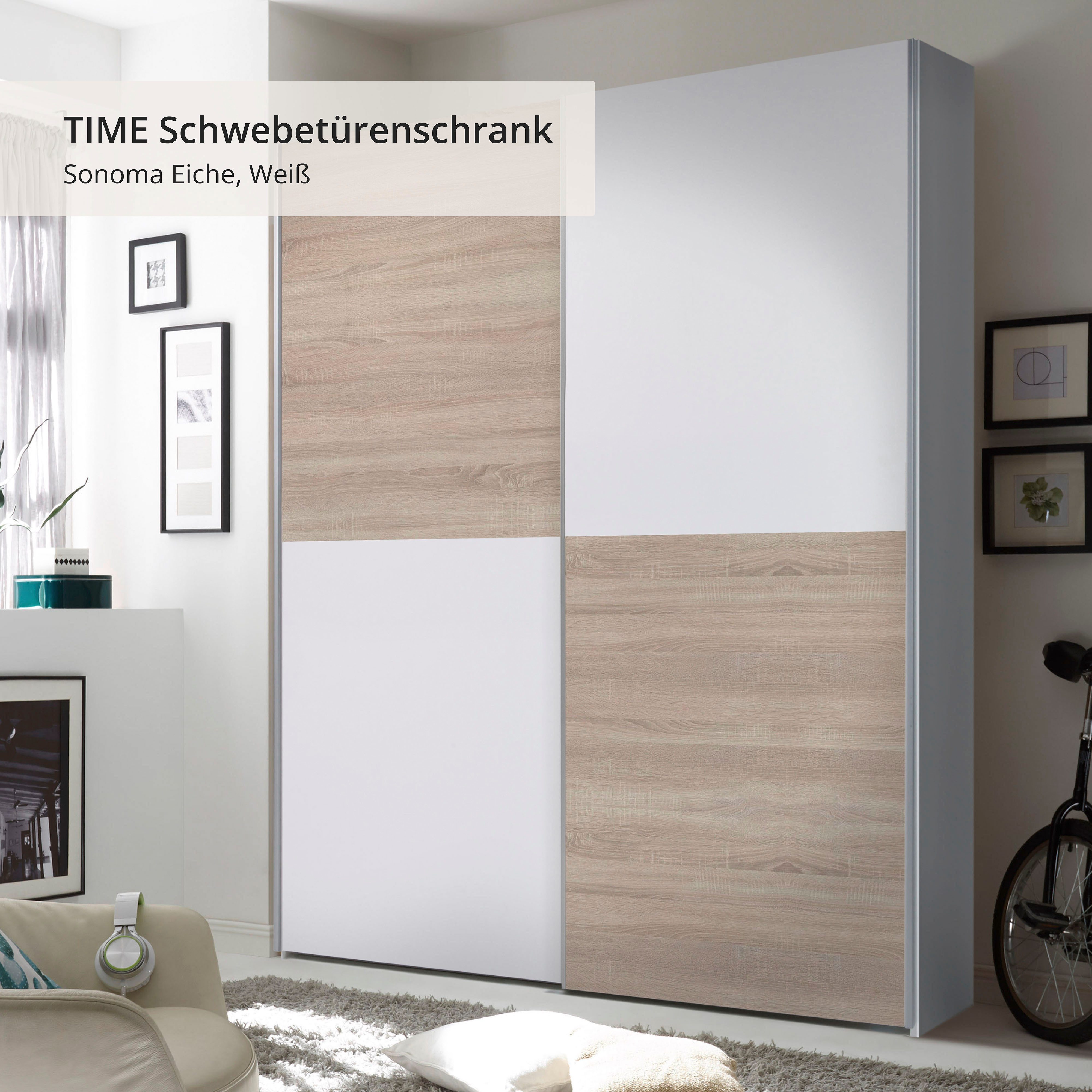 Schlafkontor Schuifdeurkast Time kast, kledingkast met schuifdeuren