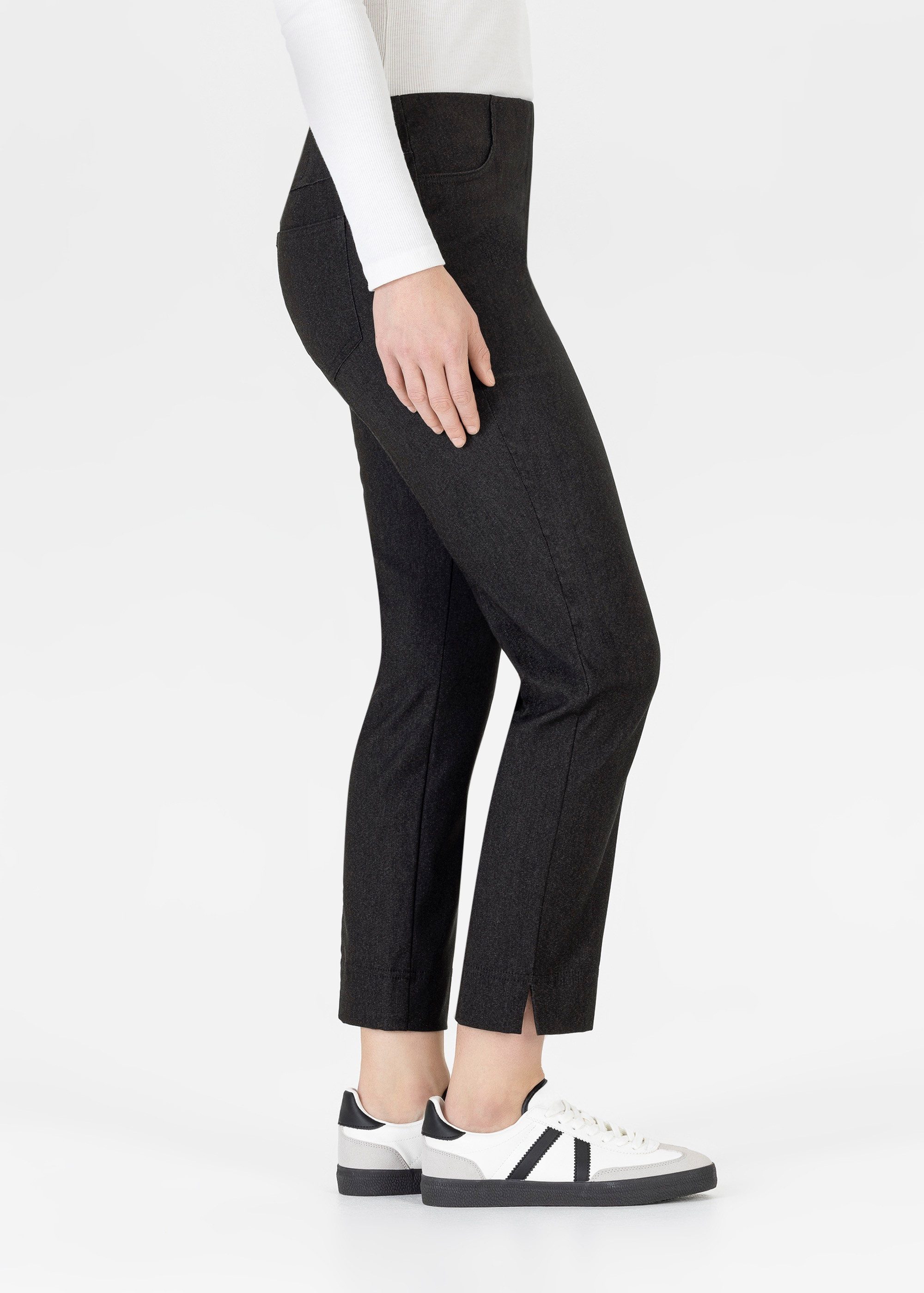 Stehmann 7/8 broek Igor Straight Fit, gemiddelde taillehoogte