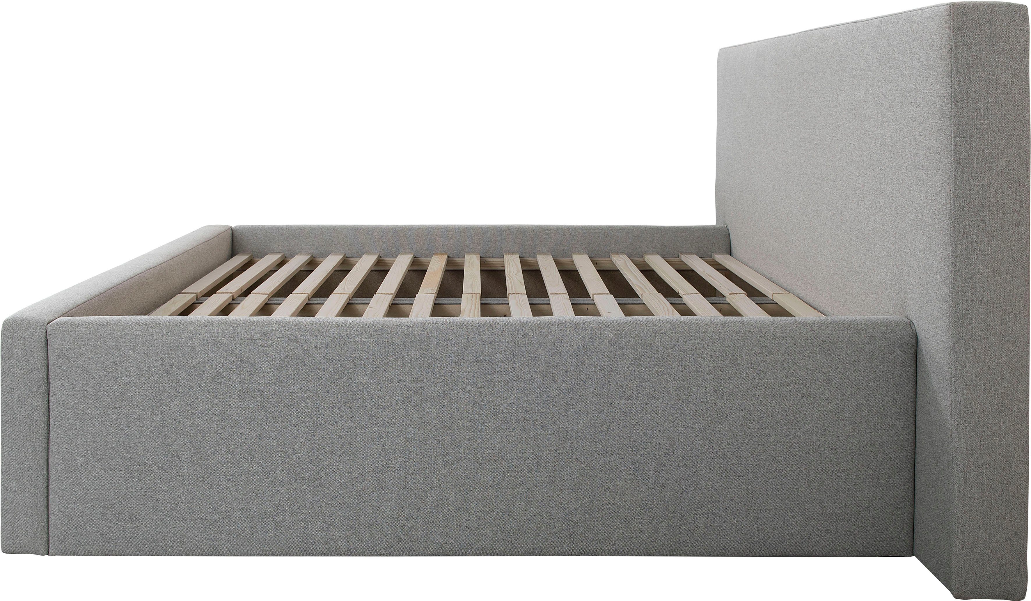 INOSIGN Gestoffeerd bed DALINA rechtlijnig hoofdbord, in 5 breedten, ook in 220 cm lengte