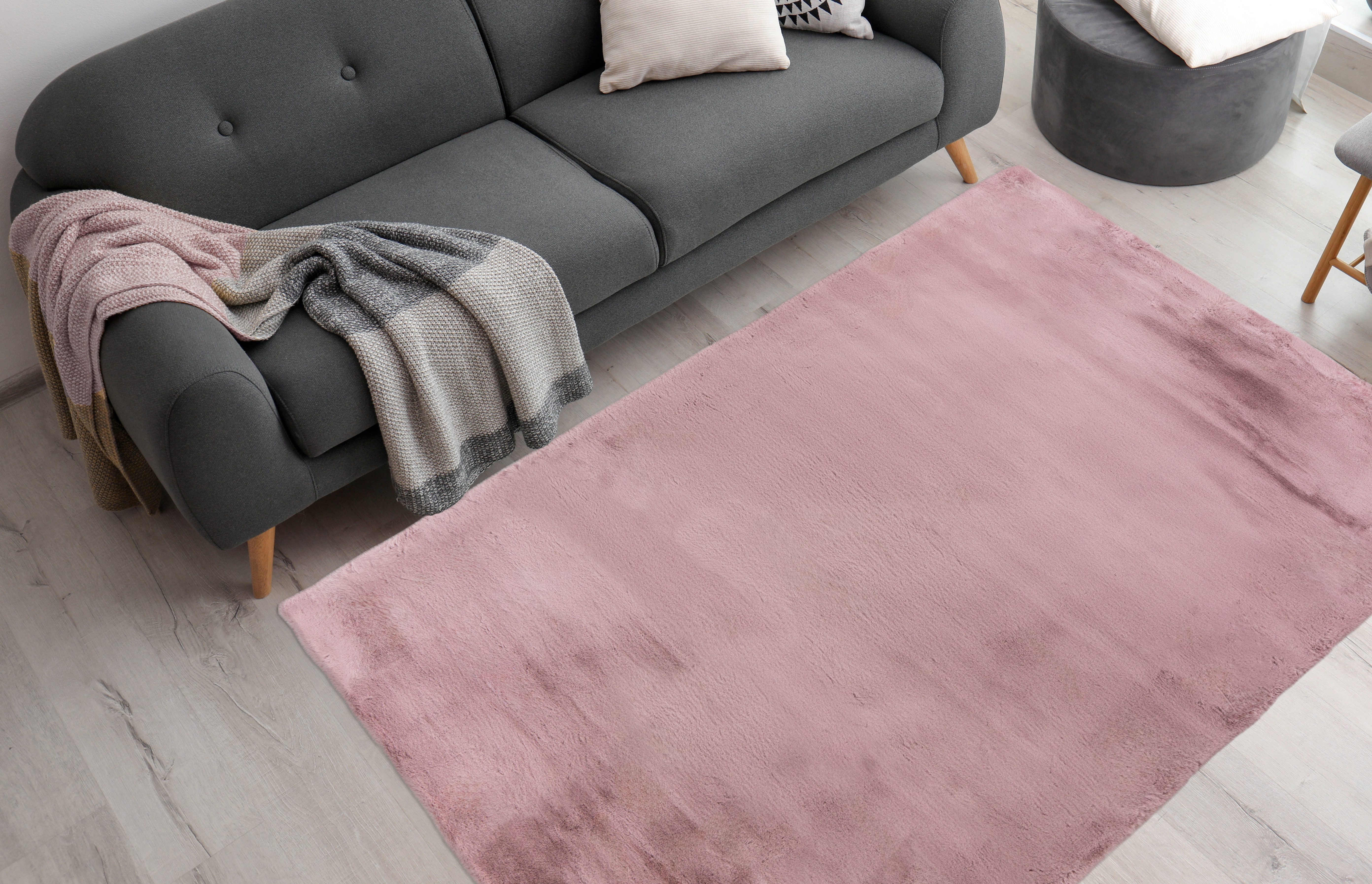 aRTE ESPINA Vachtvloerkleed Rabbit 100 Imitatiebont, konijnenbont-gevoel, superzacht, hoogpolig vloerkleed dieren vloerkleden maat 180 cm x 280 cm x