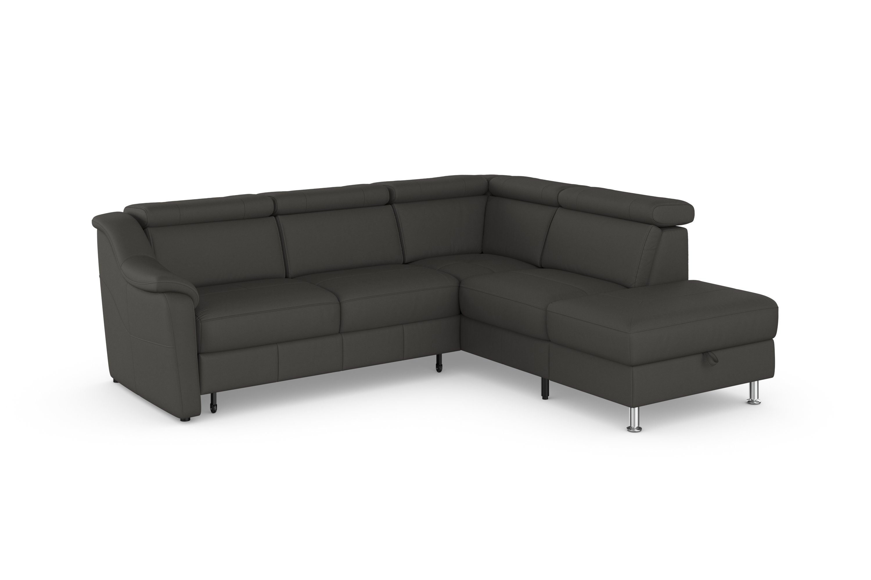 sit&more Hoekbank Freetown L-vorm met verstelbare hoofdsteun en comfortabele binnenvering