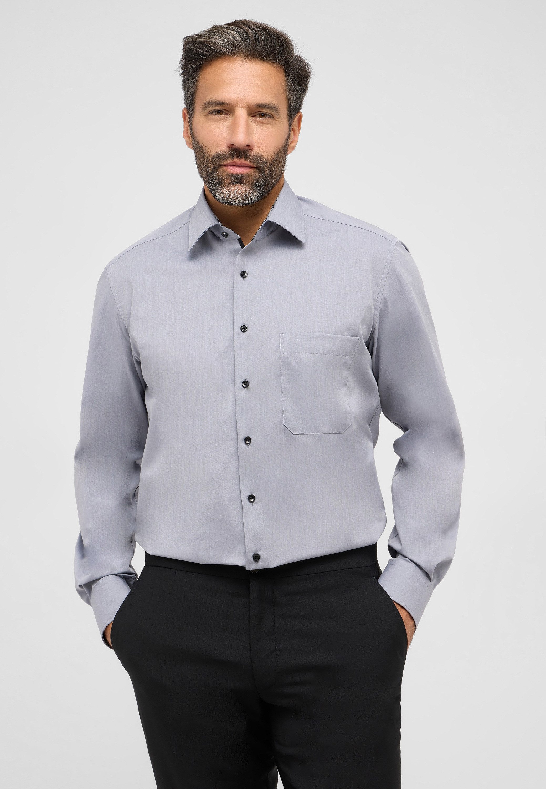 Eterna Overhemd met lange mouwen Comfort fit