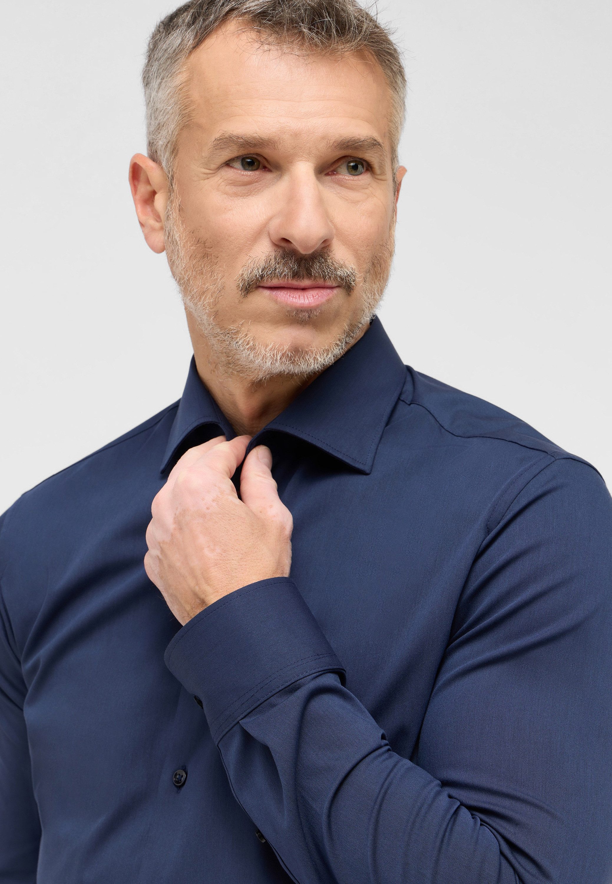 Eterna Overhemd met lange mouwen Slim fit NON IRON (strijkvrij)