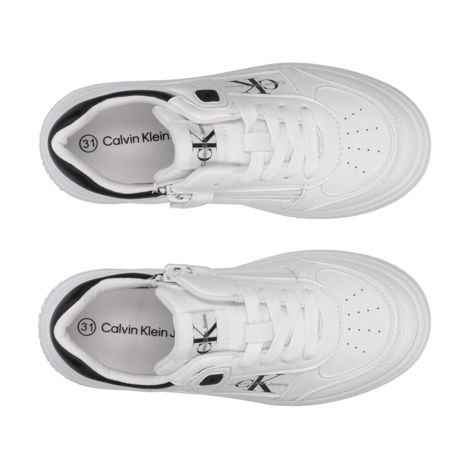 Calvin Klein Sneakers , plateausneaker, veterschoen van gerecyclede materialen